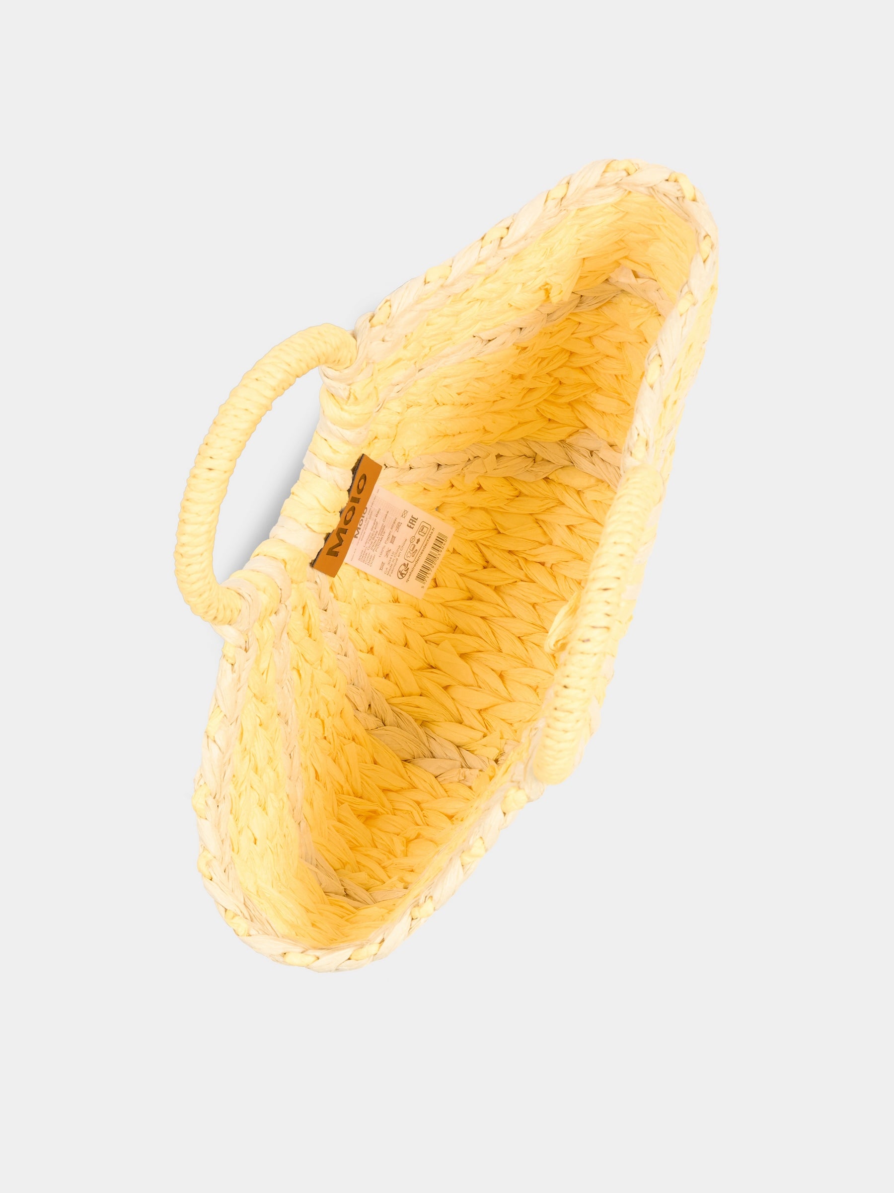 Borsa mare Lemon Straw Bag gialla per bambina,Molo,7S26Y402 2936