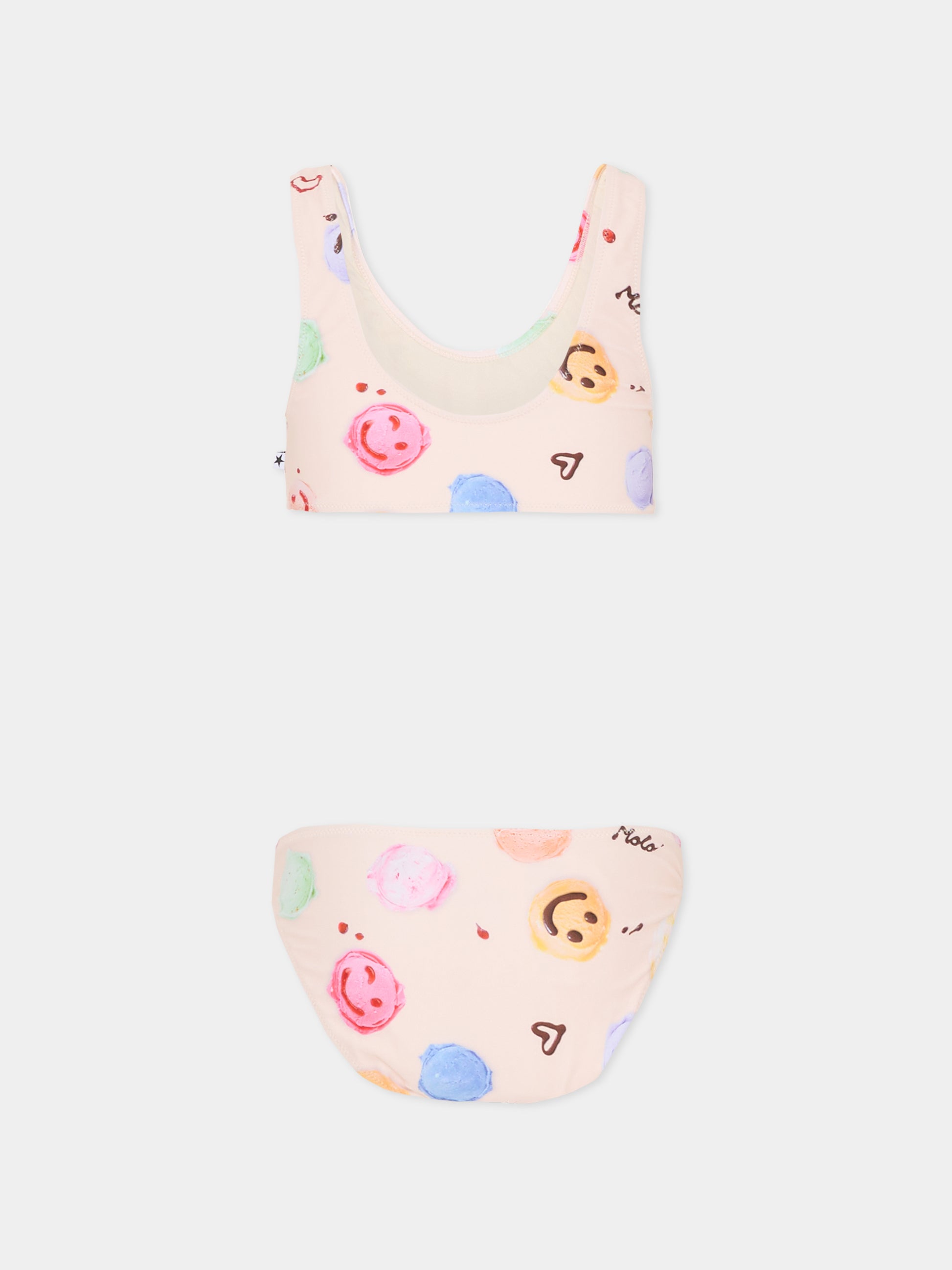 Bikini Nola multicolor per bambina con smile,Molo,8S26P112 9502