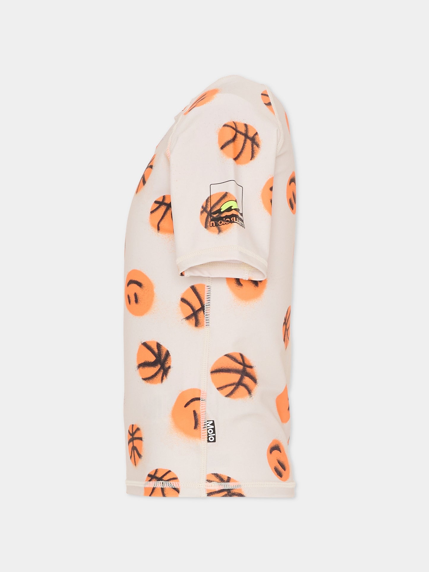 T-shirt Anti UV Neptune beige per bambino con smile,Molo,8S26P204 9531