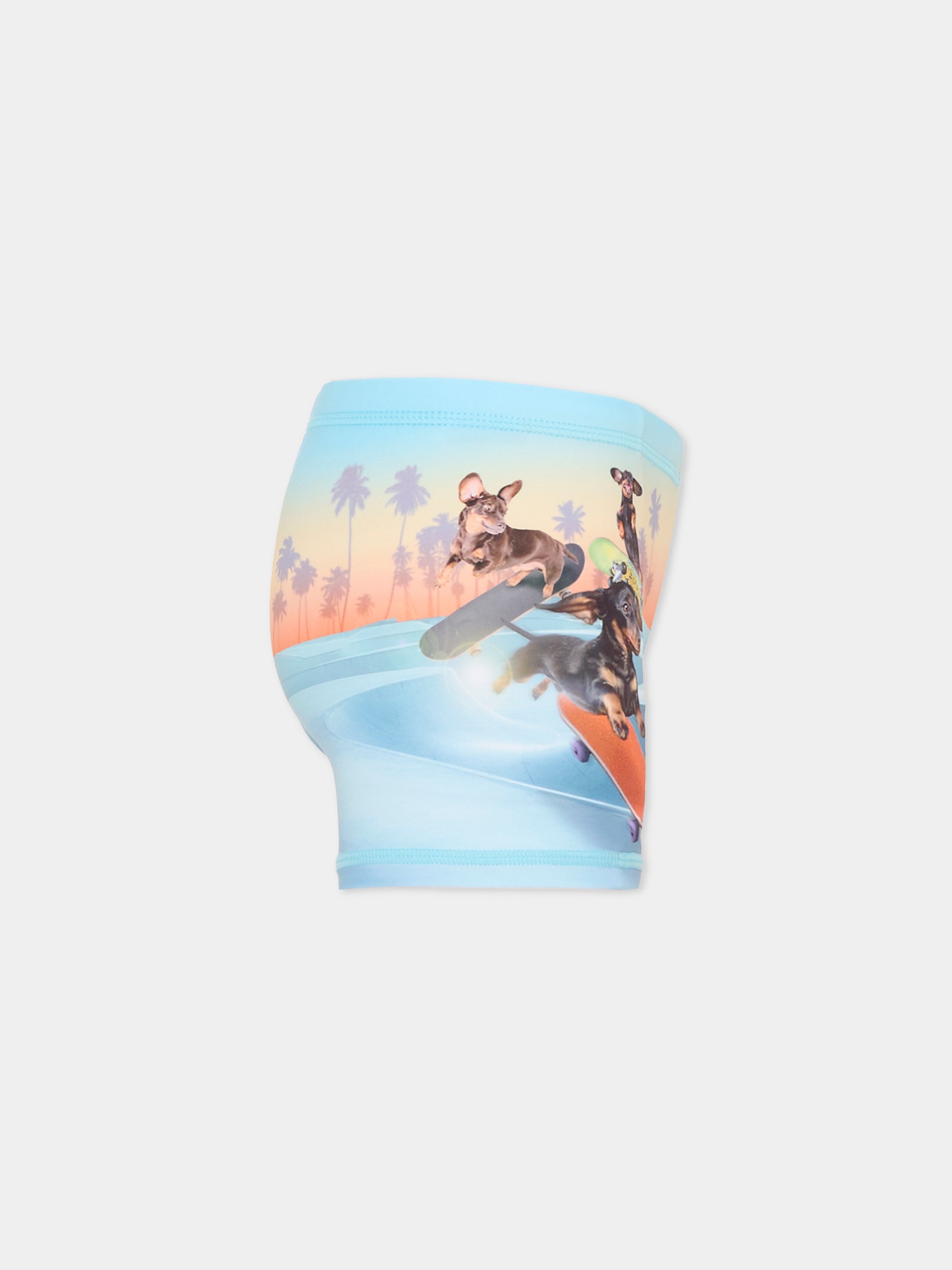 Boxer mare Norton Placed multicolor per bambino con stampa cani,Molo,8S26P310 5195