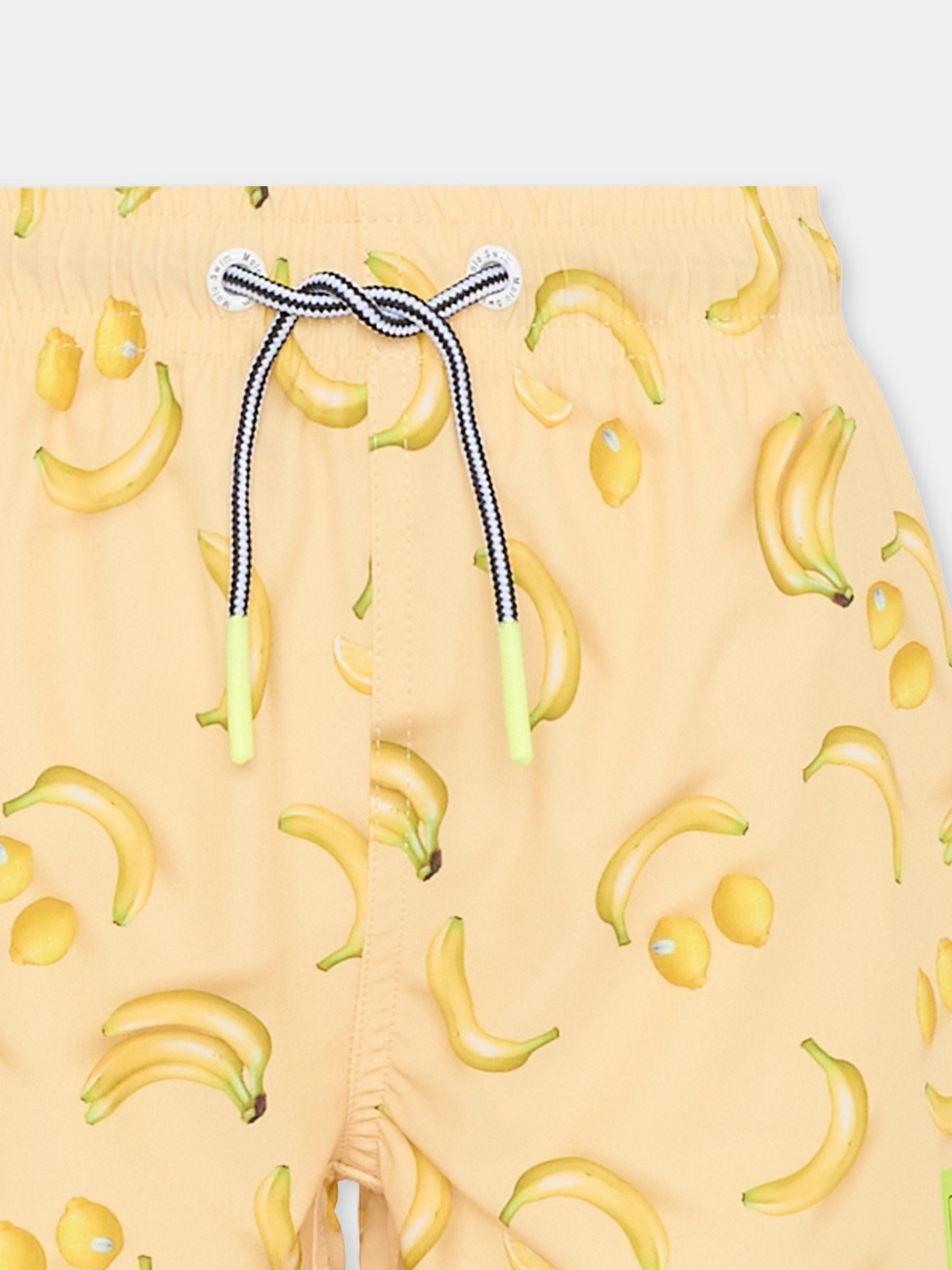 Boxer mare Niko giallo per bambino con banane e limoni,Molo,8S26P402 9501