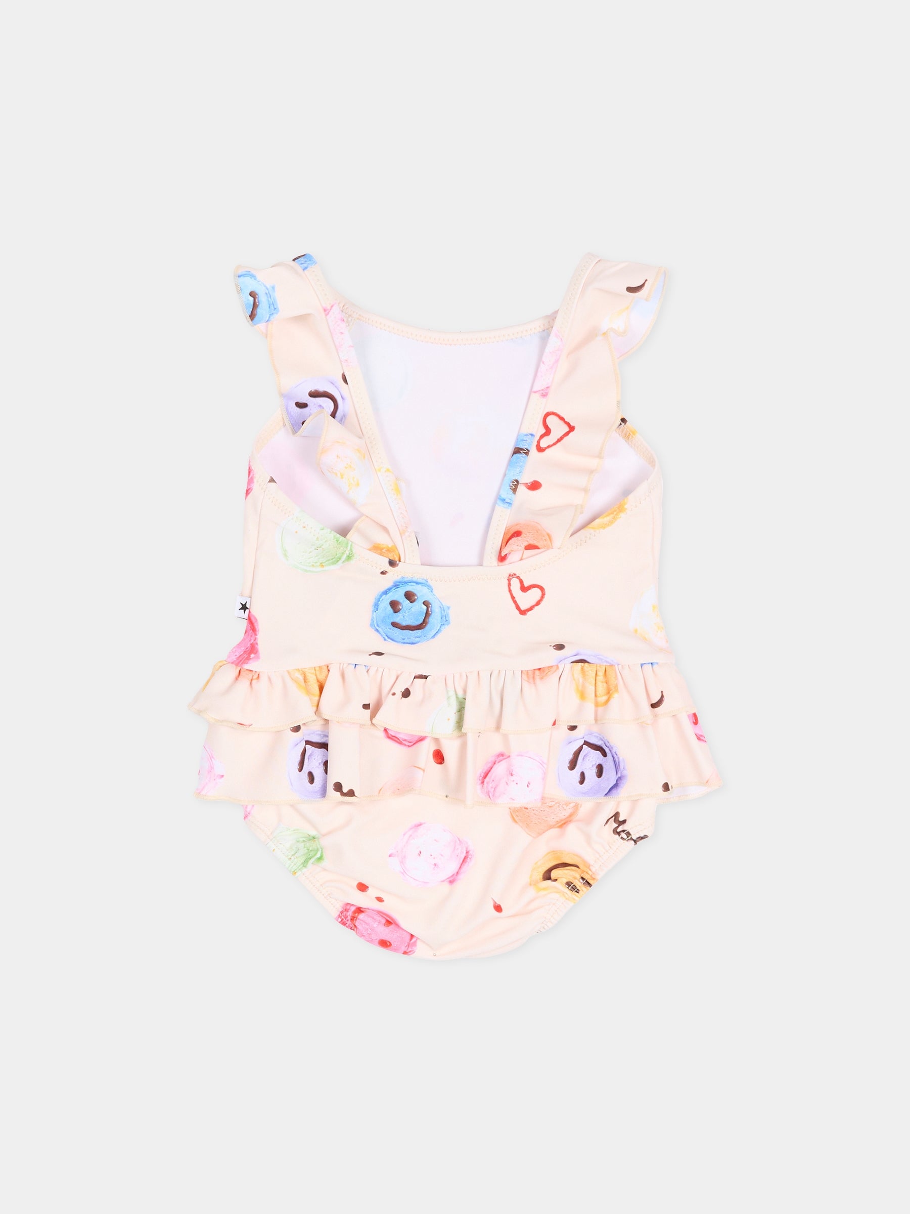 Costume intero Nalani beige per neonata con smile,Molo,8S26P524 9502