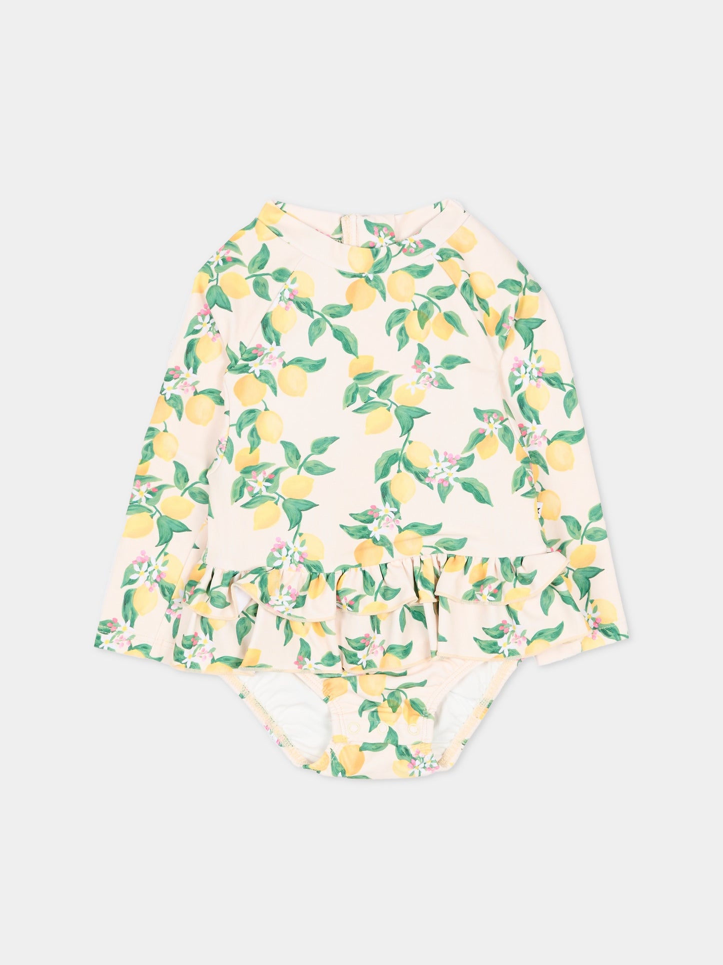 Costume intero Narice Anti UV multicolor per neonata con limoni,Molo,8S26P525 9516