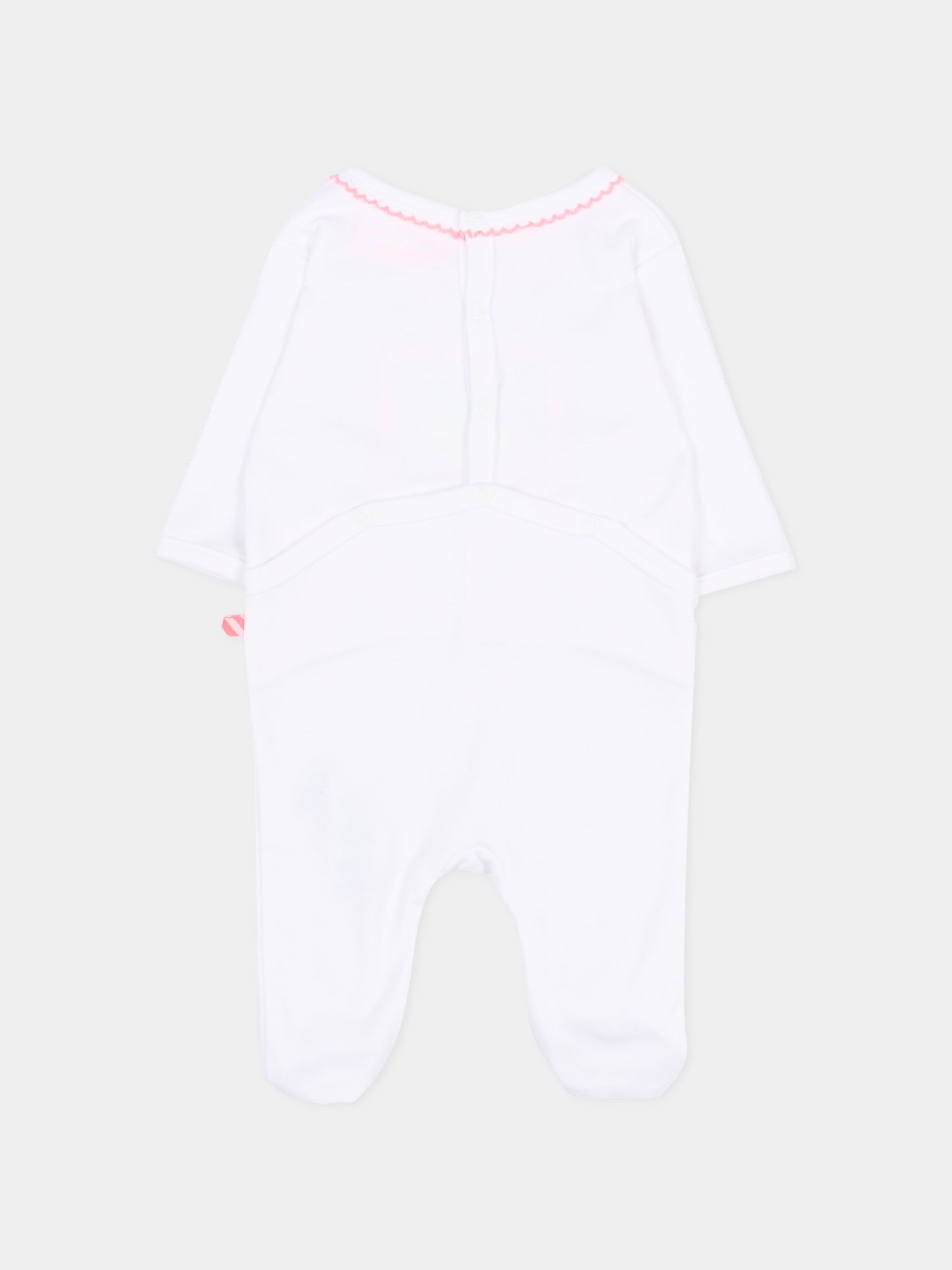 Tutina bianca per neonata con fragola,Billieblush,U21808 10P