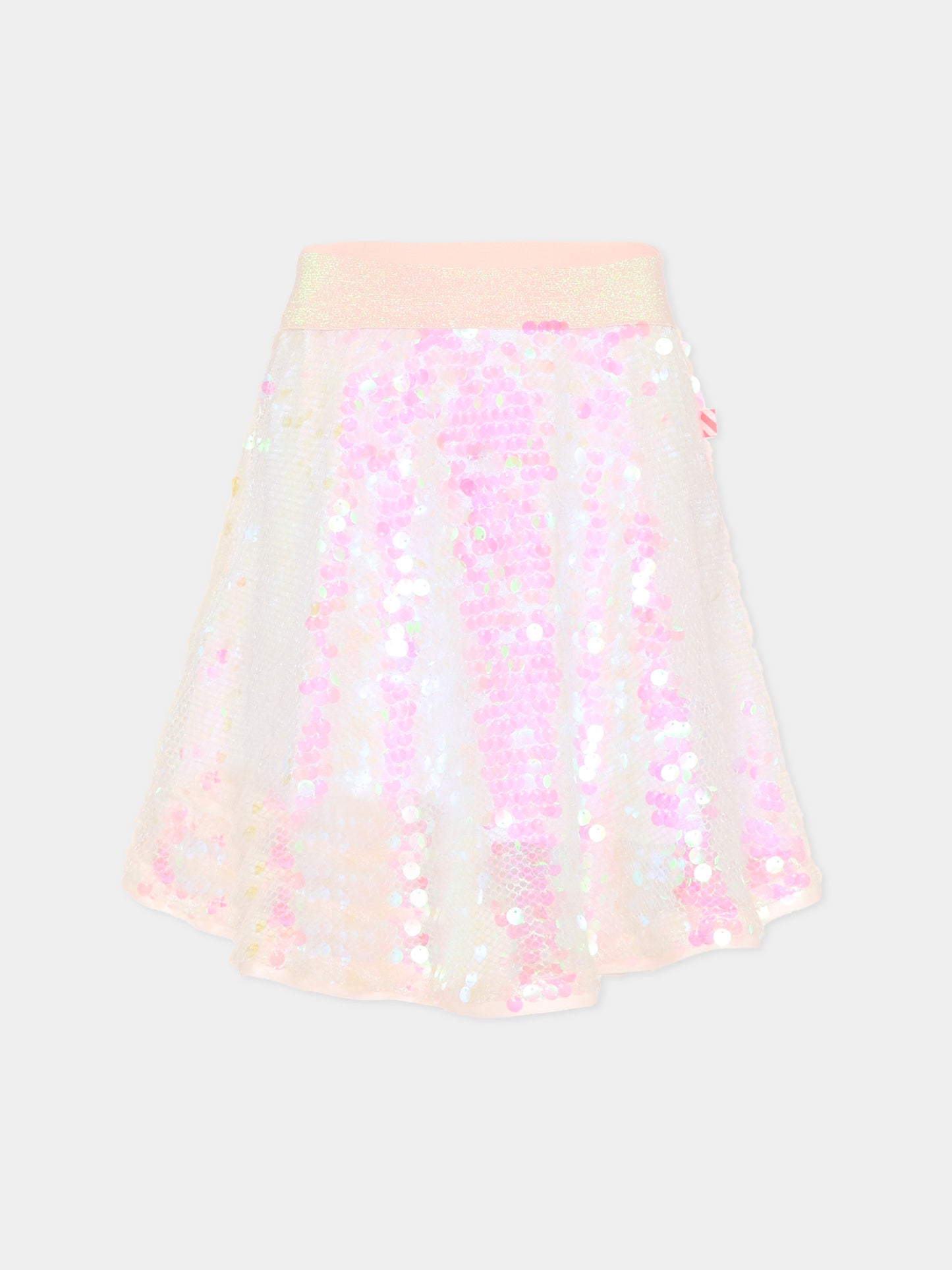 Gonna rosa per bambina con paillettes,Billieblush,U21855 111