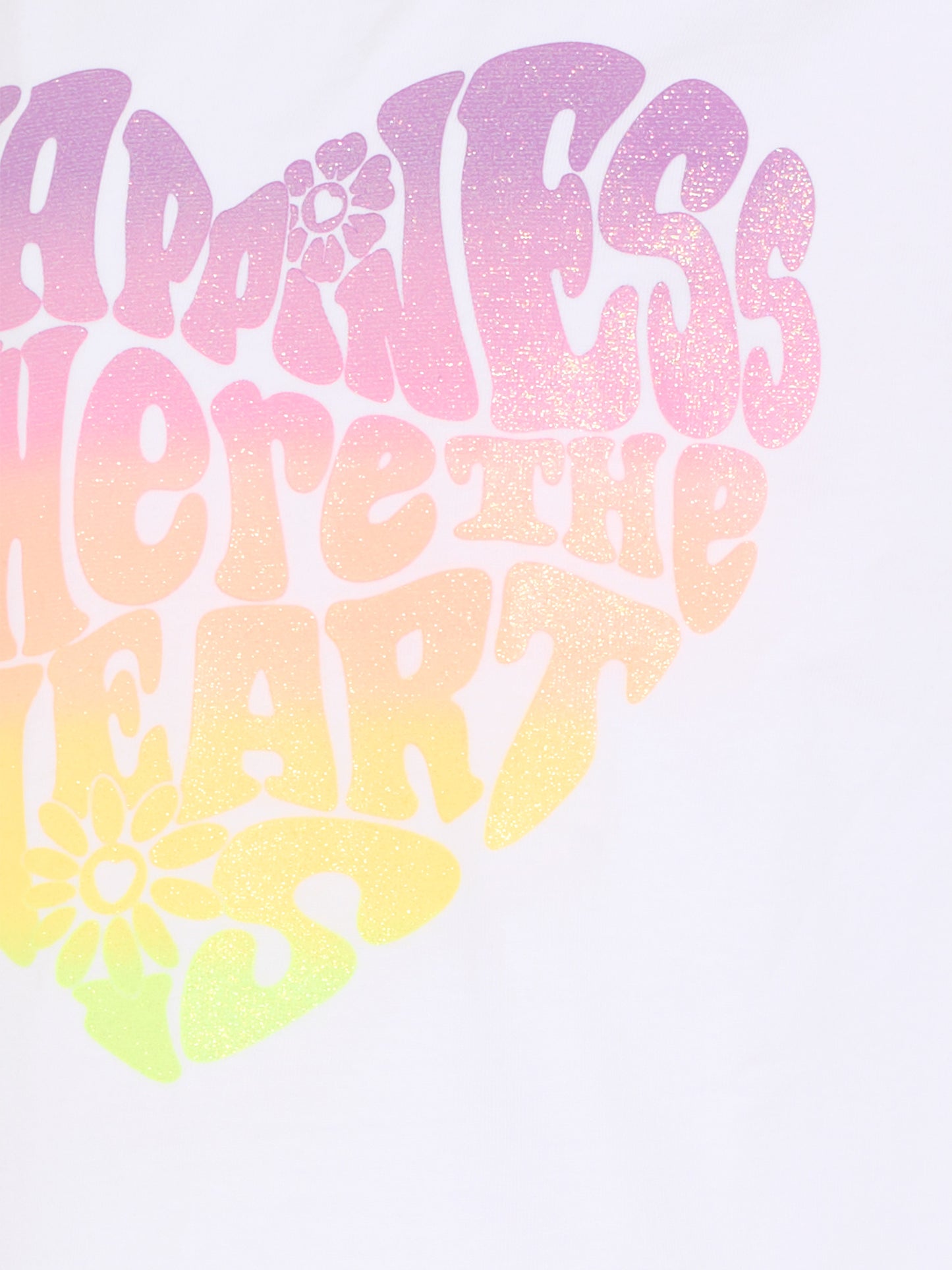 T-shirt bianca per bambina con cuore,Billieblush,U21946 10P