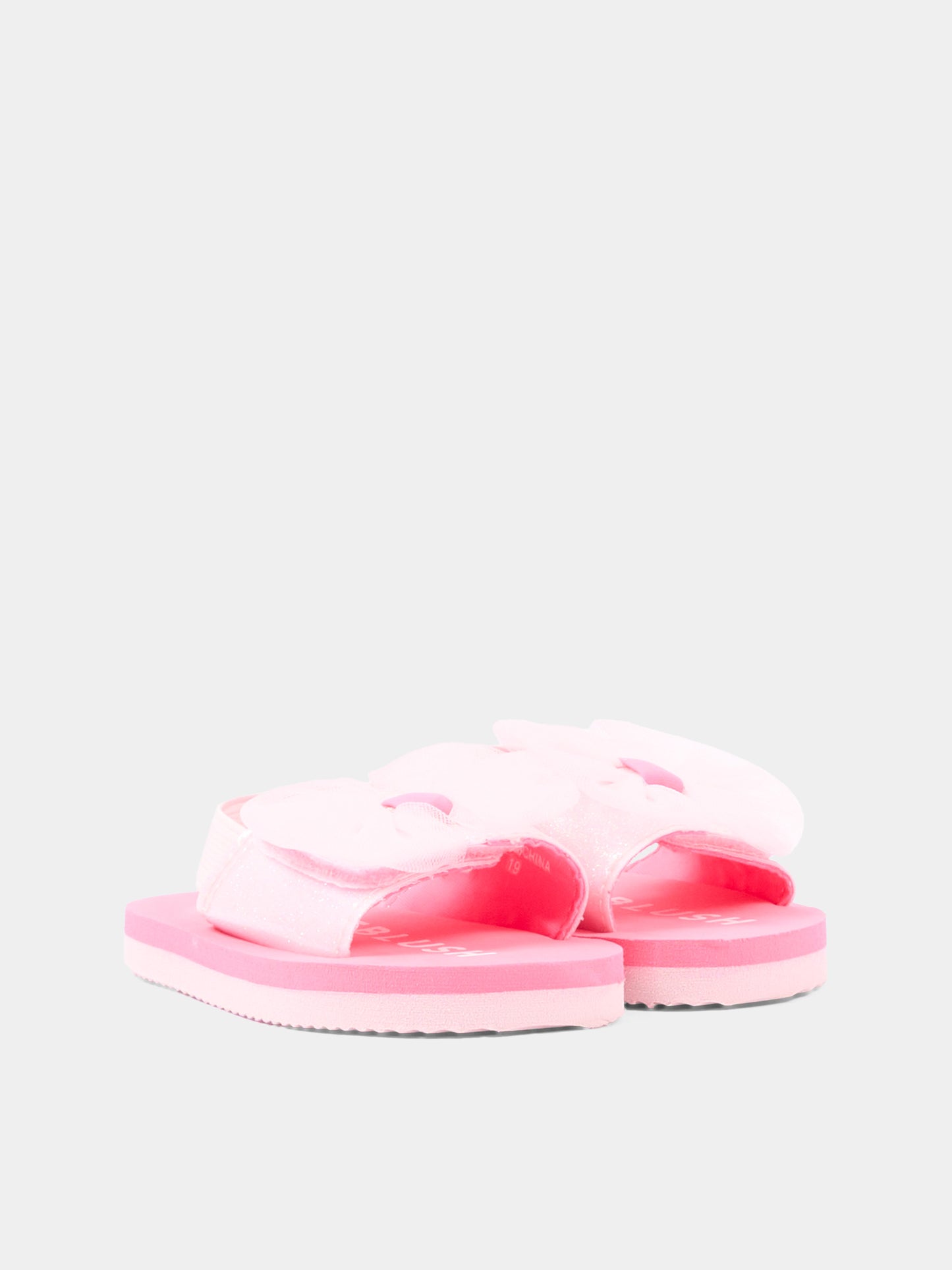 Sandali rosa per neonata con maxi fiocco,Billieblush,U22007 44L