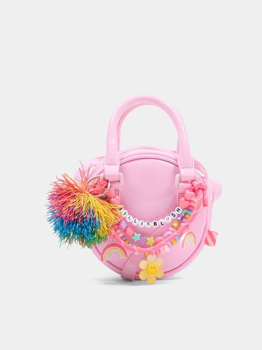 Pochette rosa per bambina con charms,Billieblush,U22045 46N