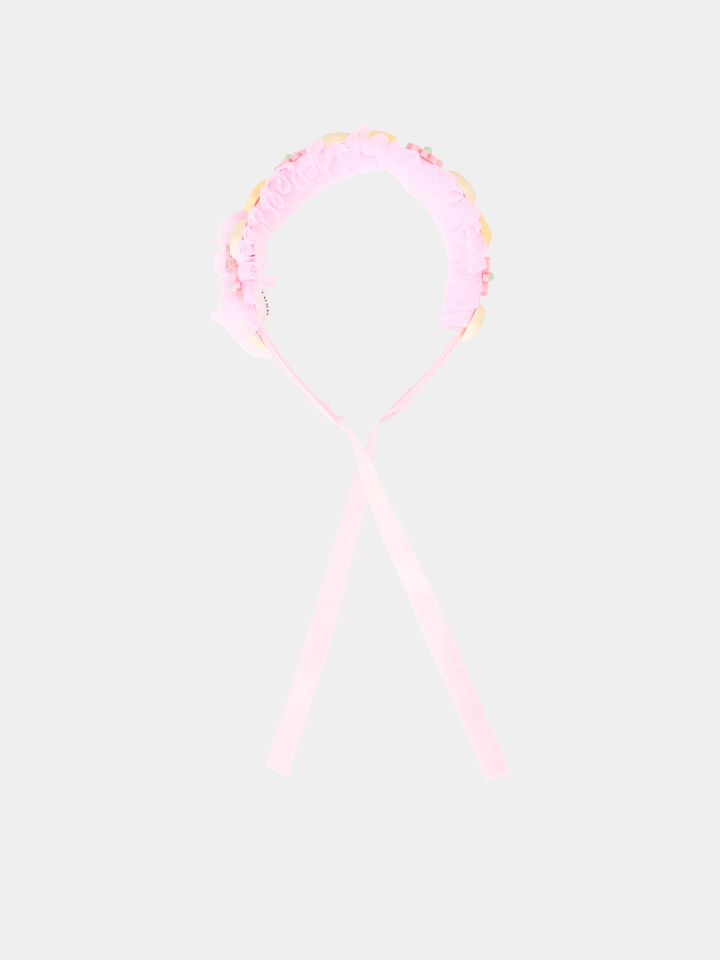 Cerchietto rosa per bambina con applicazioni,Billieblush,U22056 44L