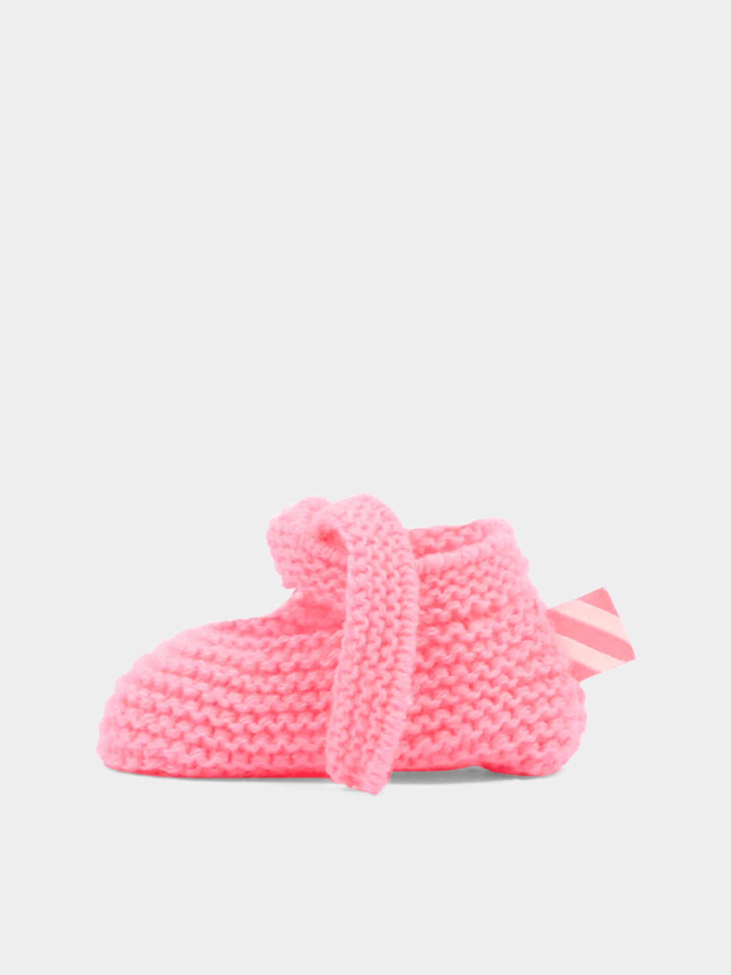 Babbucce fucsia per neonata in maglia,Billieblush,U22084 499