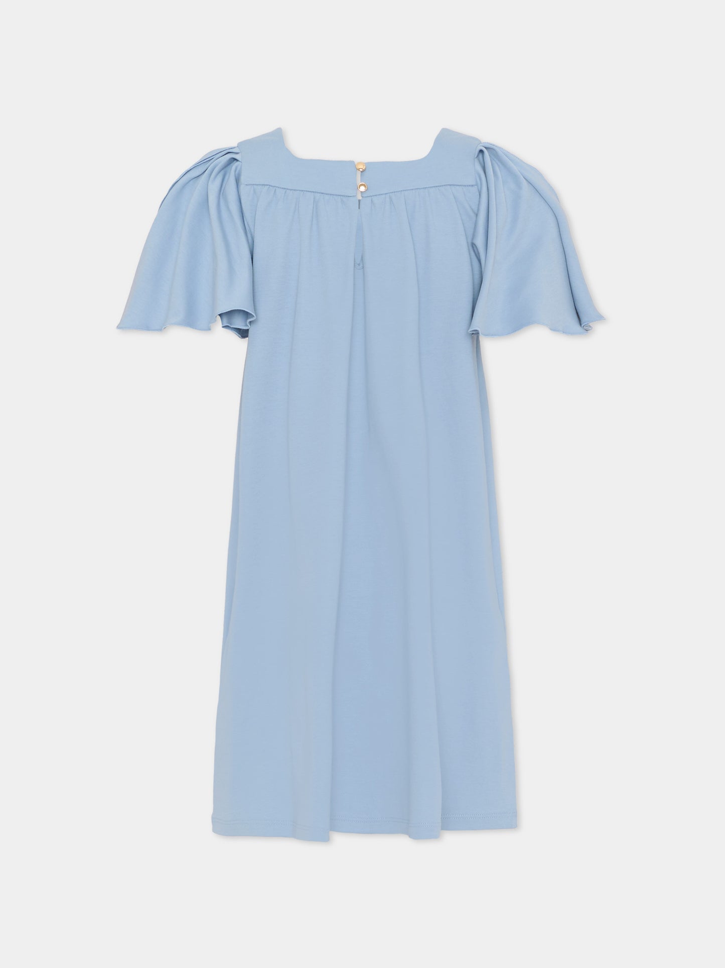 Vestito celeste per bambina con ananas,Chloé Kids,C20818 821