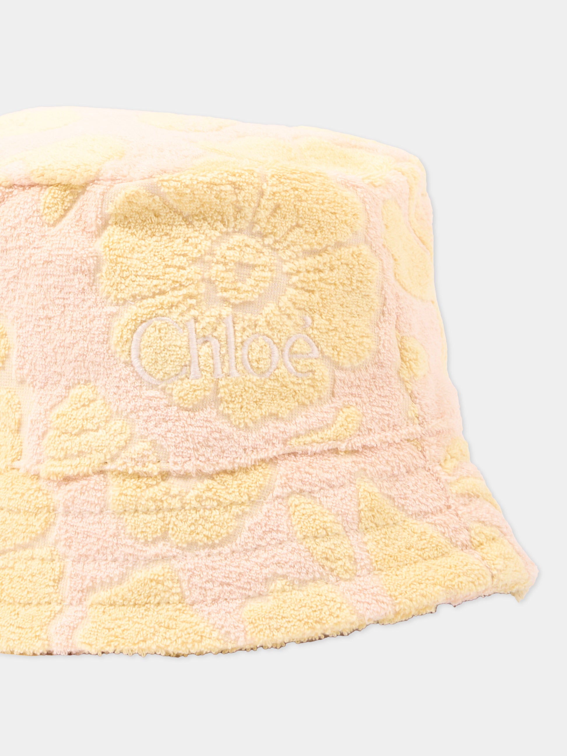 Cloche rosa per bambina con fiori,Chloé Kids,C20870 S05
