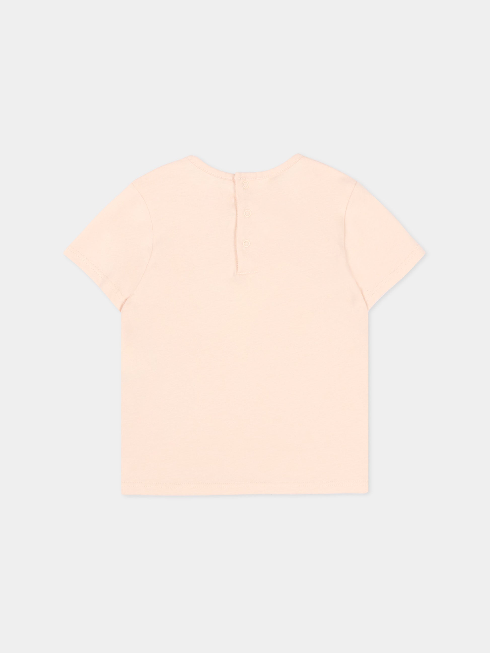 Salopette multicolor per neonata floreale,Chloé Kids,C20906 S95