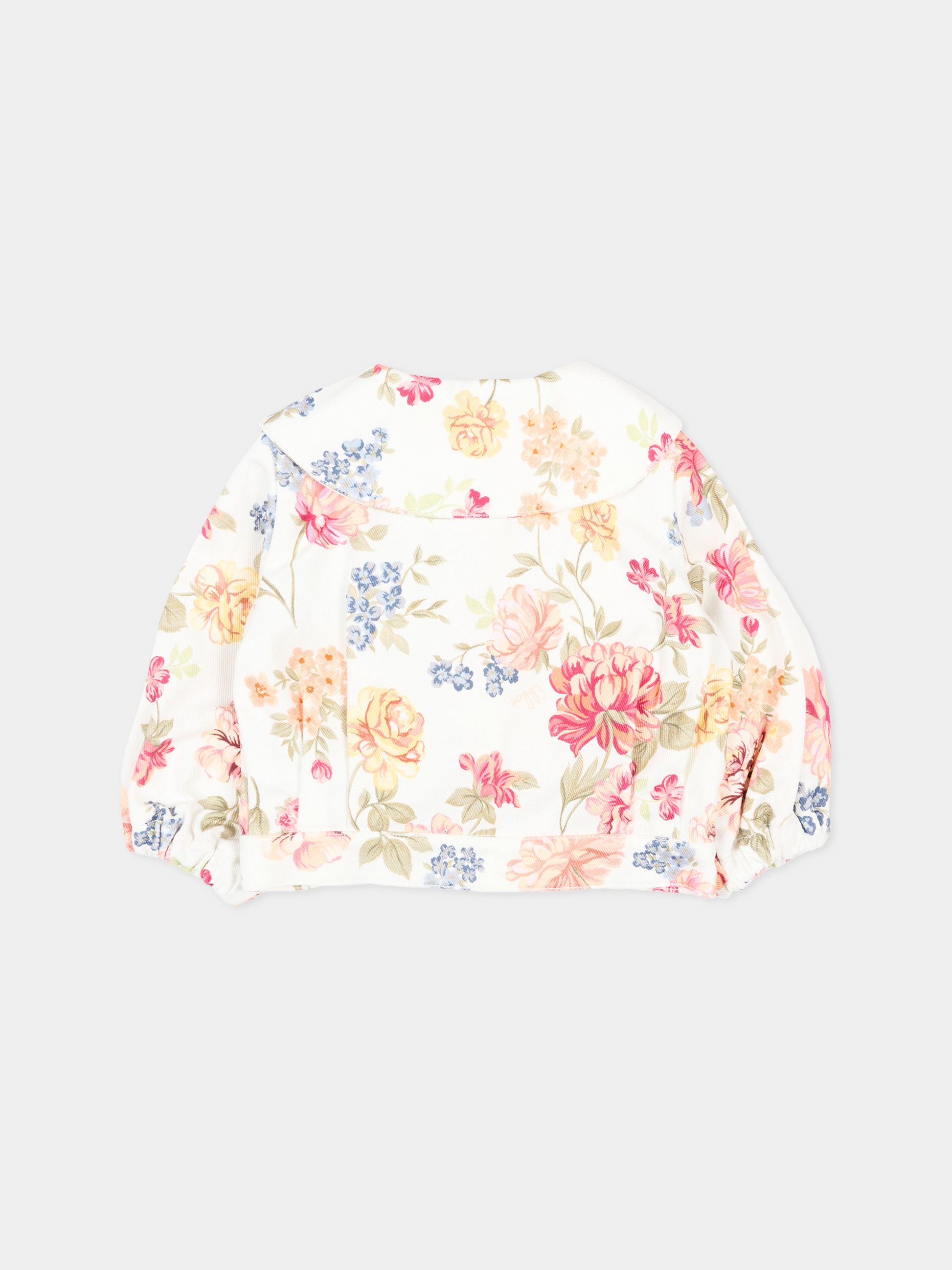 Giubbotto multicolor per neonata floreale,Chloé Kids,C20907 S95