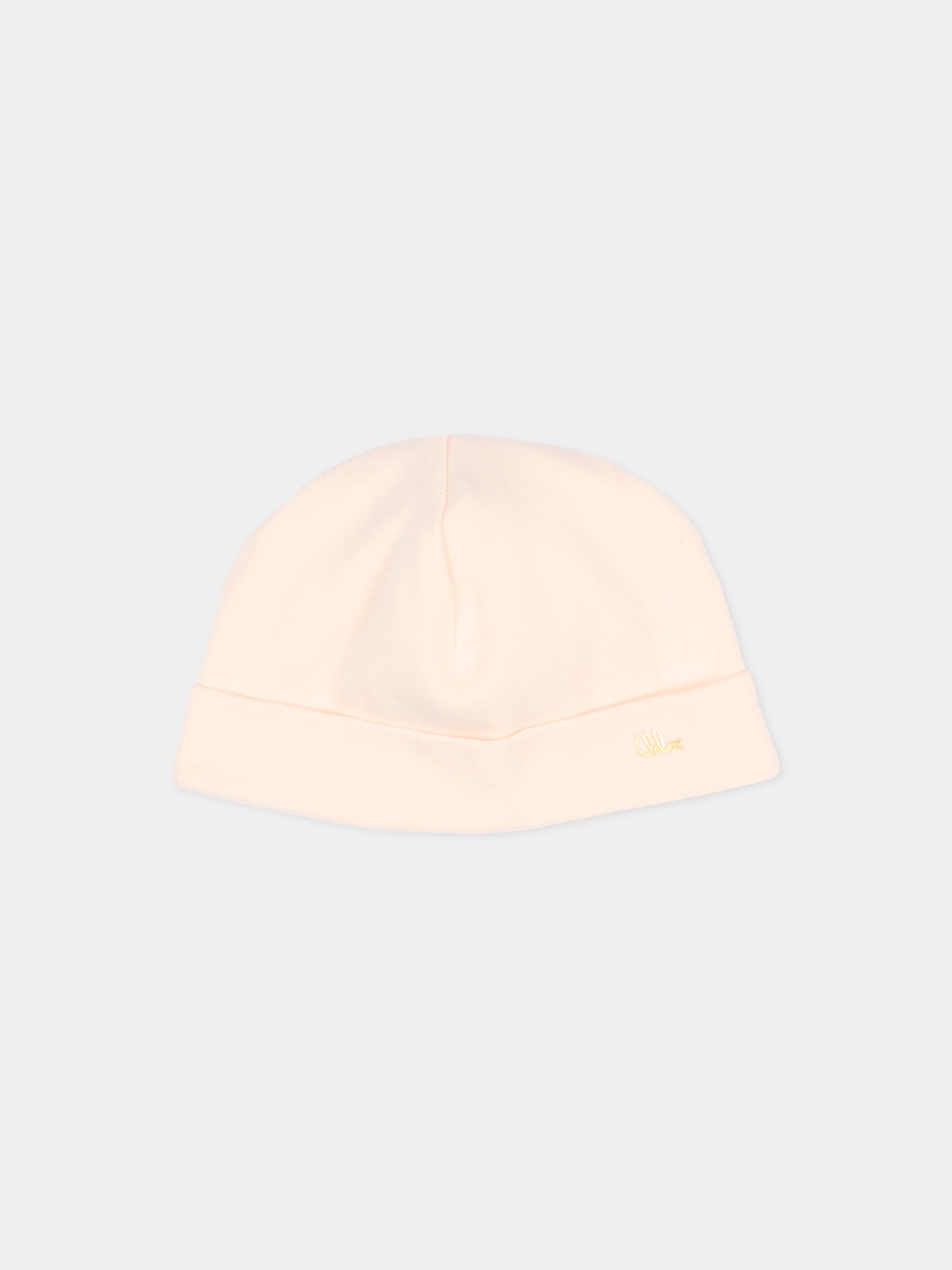 Set tutina rosa per neonata con logo,Chloé Kids,C20926 440