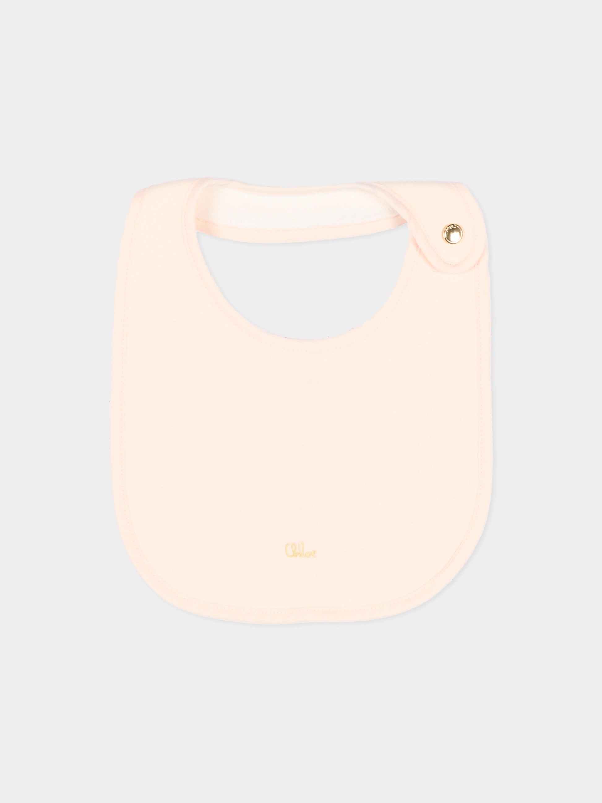 Set tutina rosa per neonata con logo,Chloé Kids,C20926 440