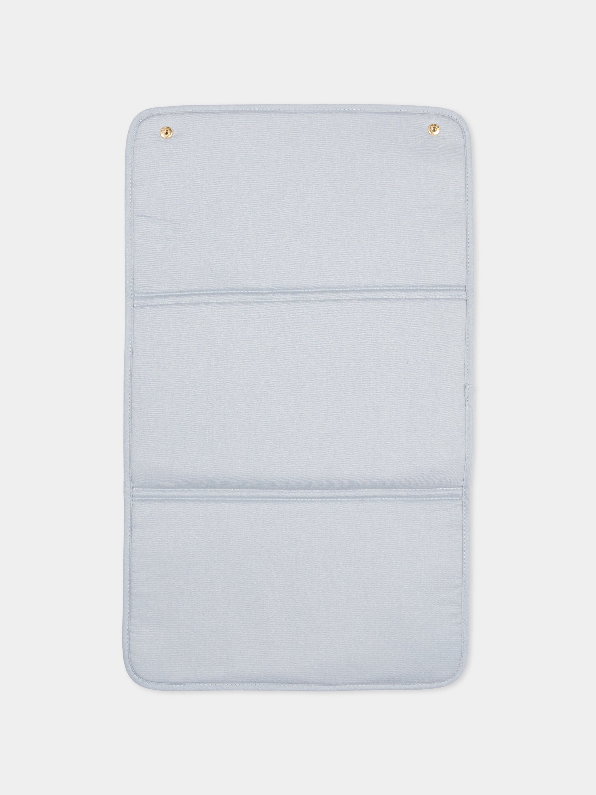 Borsa mamma denim per neonati con logo ricamato,Chloé Kids,C20943 Z10