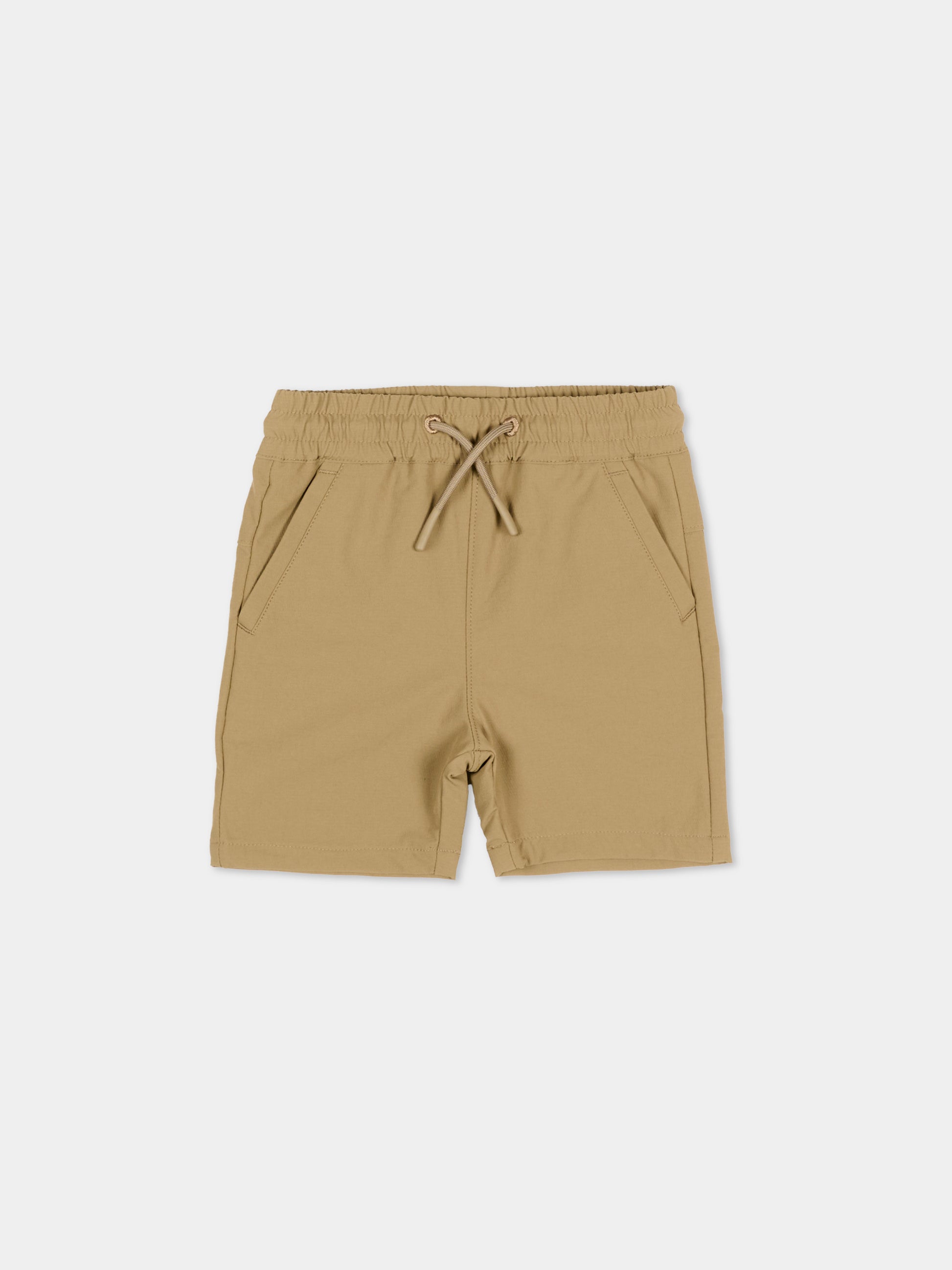 Shorts beige per neonato con logo,Boss,J52876 295