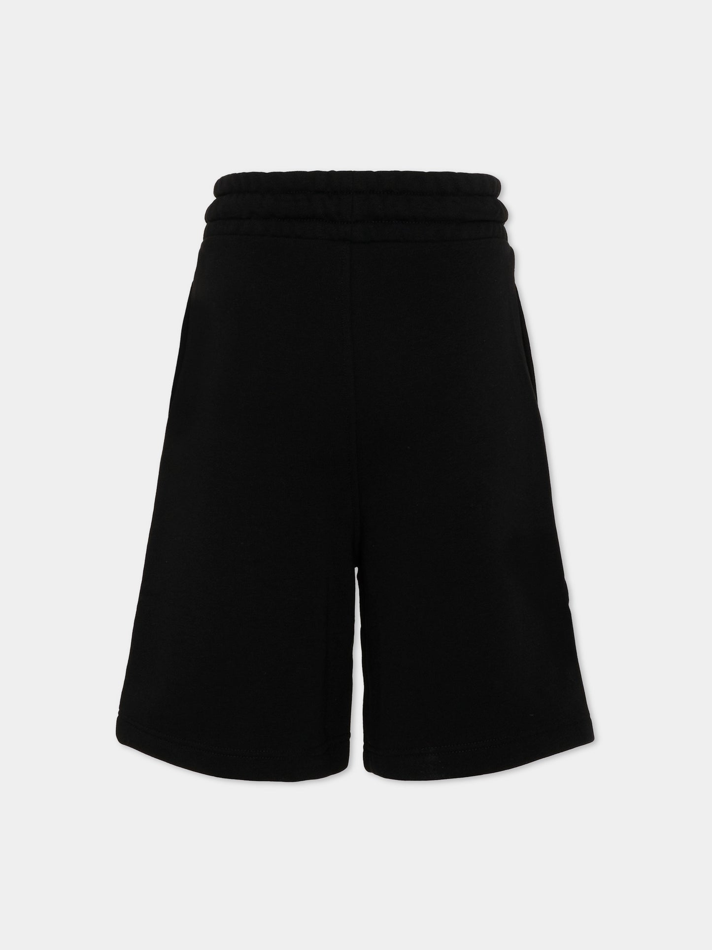 Shorts sportivi neri per bambino logo,Boss,J52928 09B