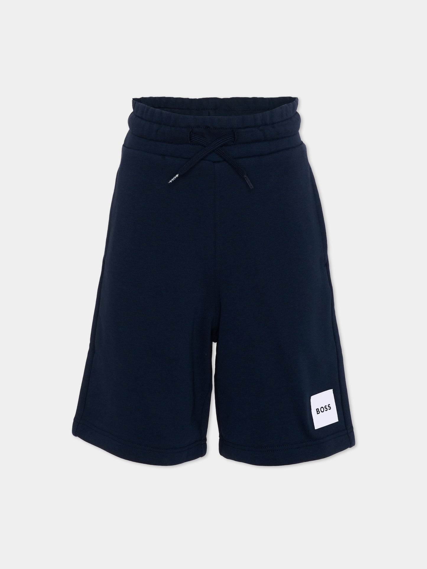 Shorts sportivi blu per bambino,Boss,J52928 849