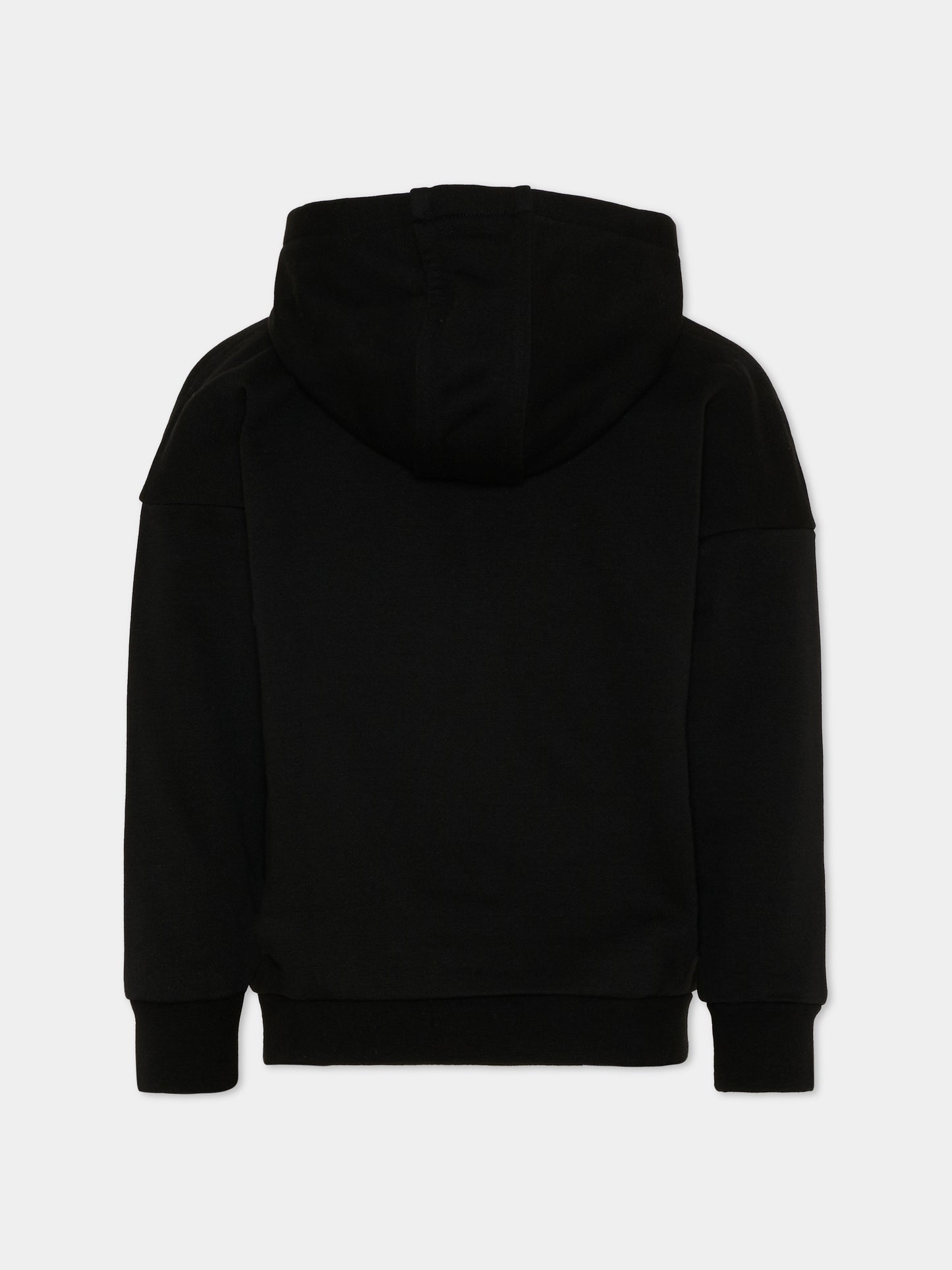 Felpa nera con logo per bambino,Boss,J52969 09B