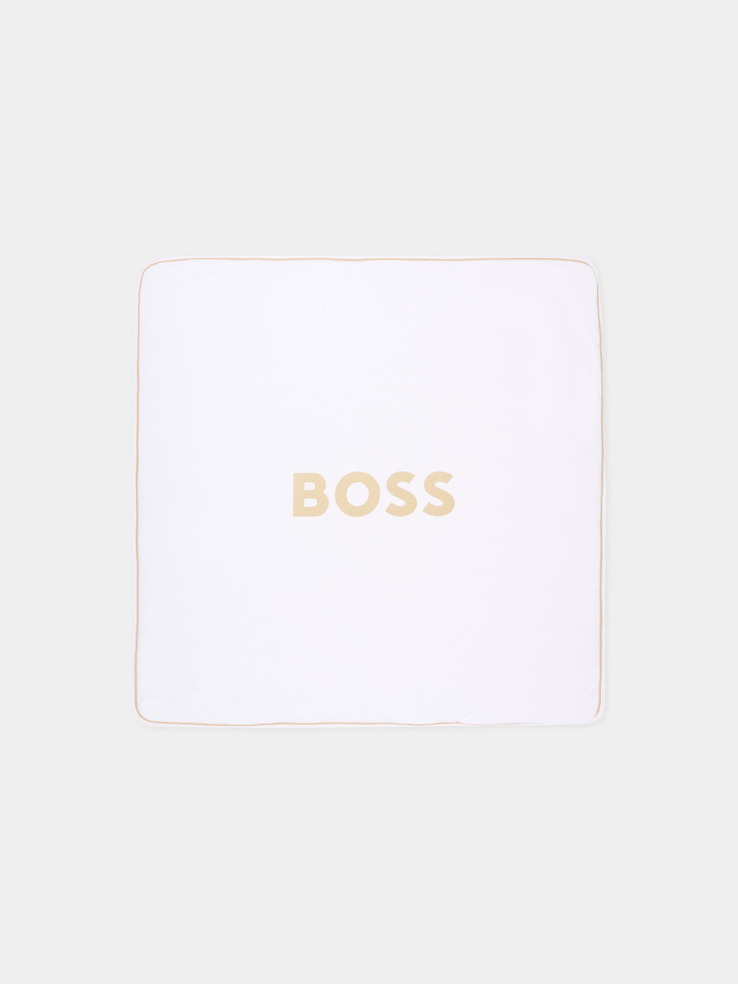 Coperta beige per neonato con logo,Boss,J53093 249
