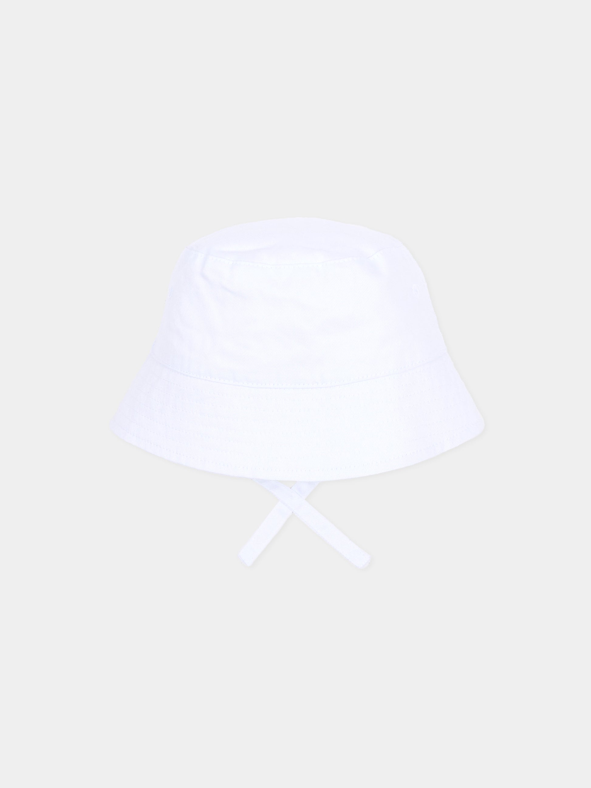 Cloche bianca per neonato con logo,Boss,J53103 10P