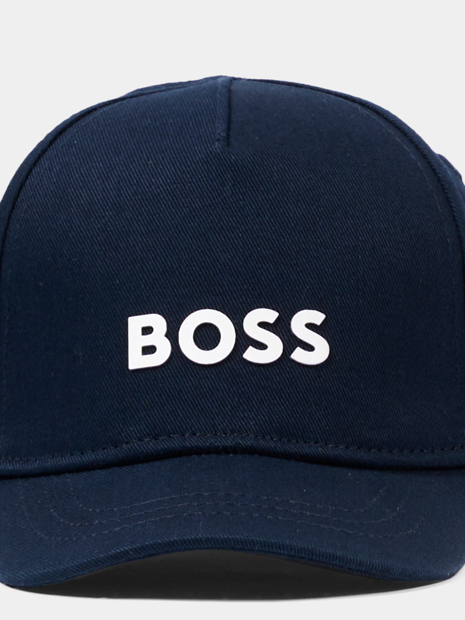 Cappello blu per neonato con logo,Boss,J53141 849