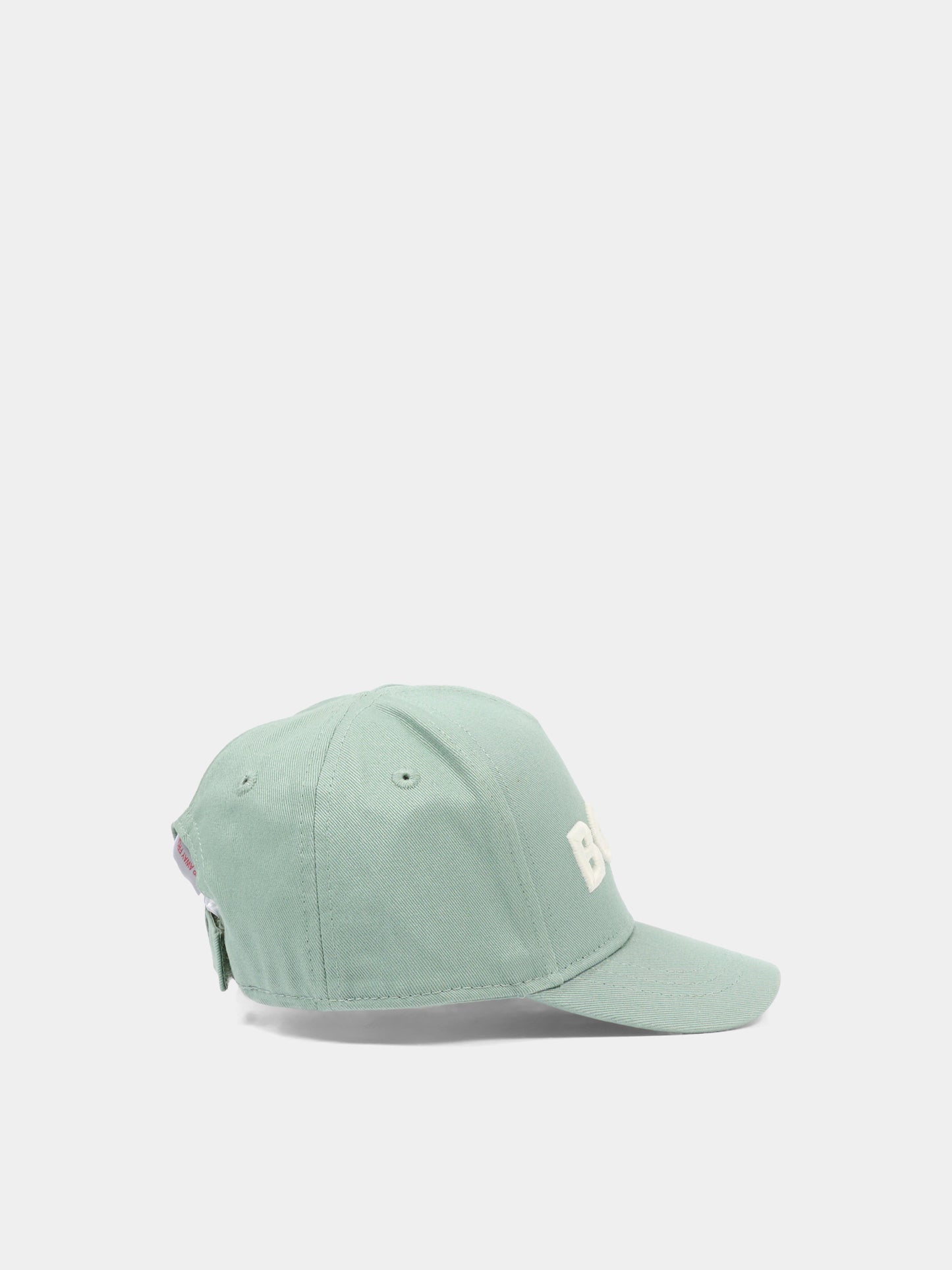 Cappello verde per neonato con logo,Boss,J53142 64U