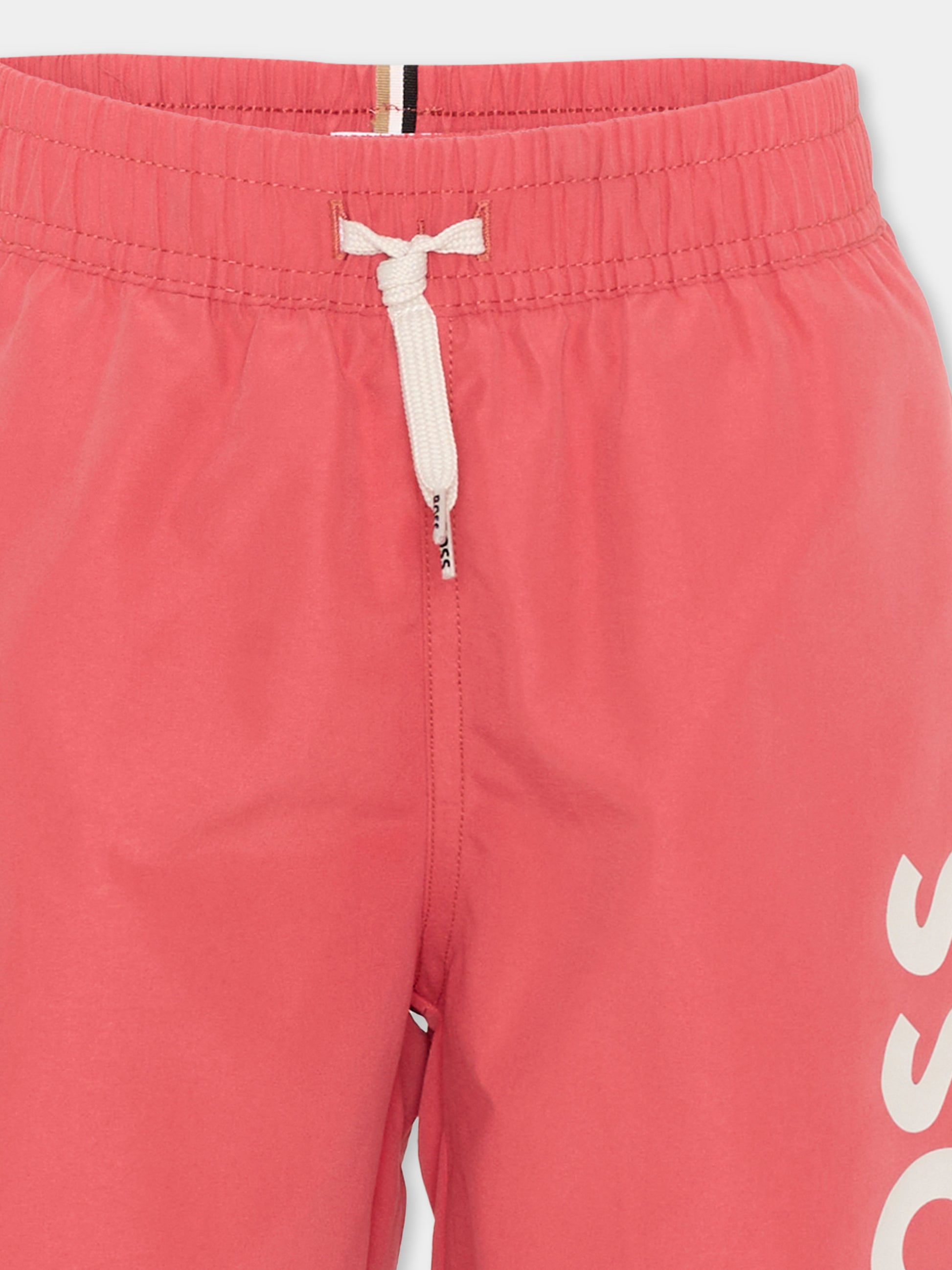 Boxer mare rosso per bambino logo,Boss,J53171 48B