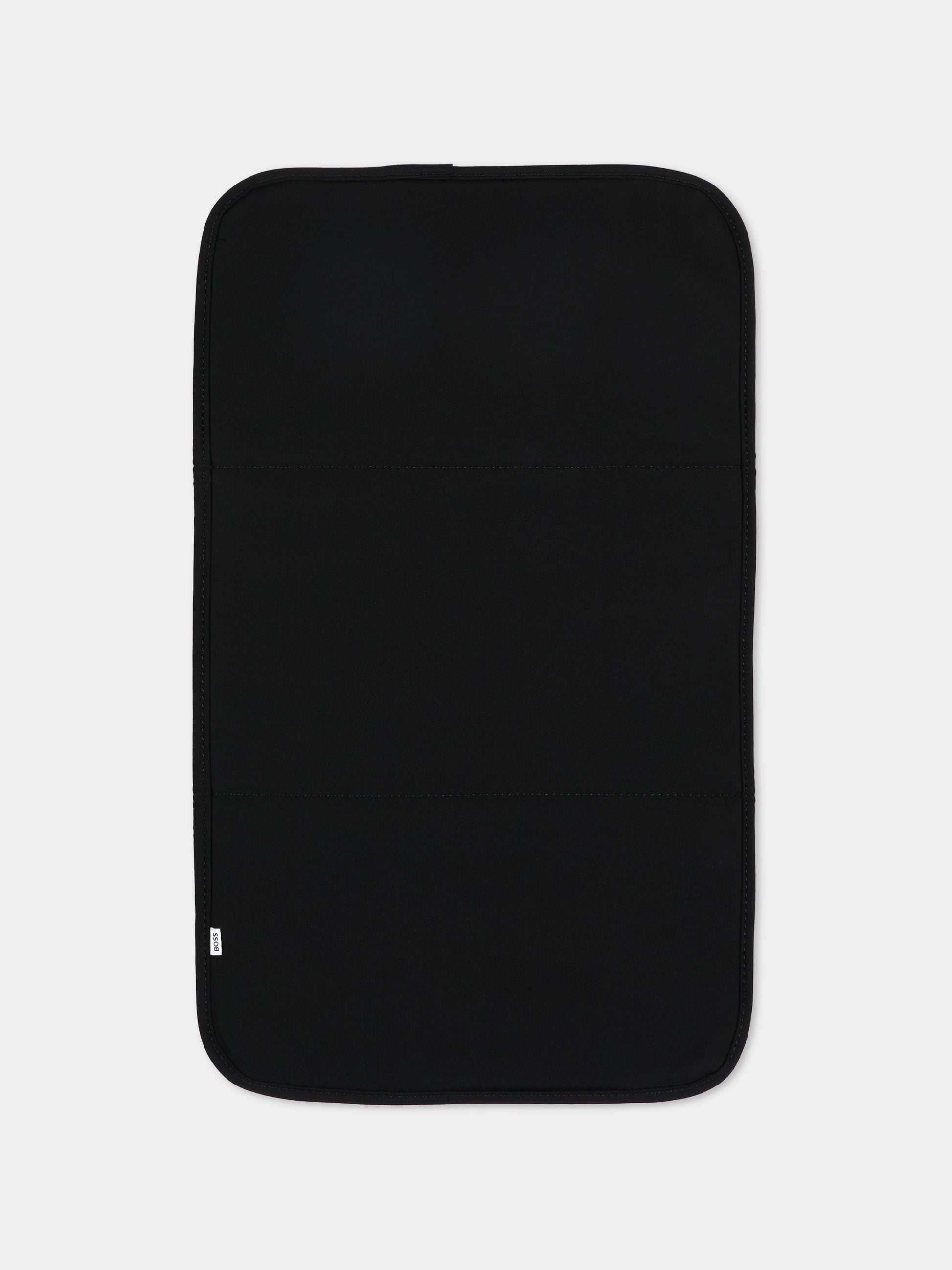 Borsa mamma nera per neonati con logo,Boss,J53178 09B