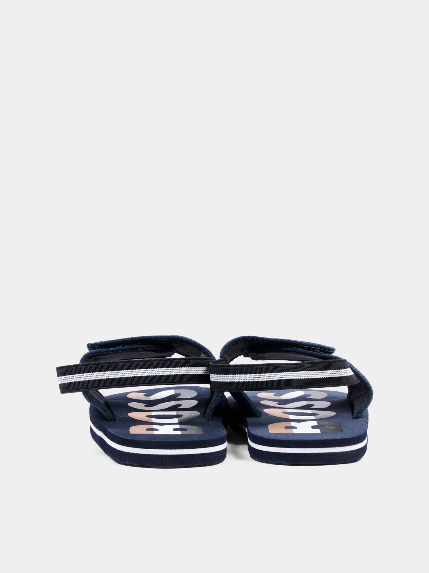 Sandali blu per bambino con logo,Boss,J53242 849