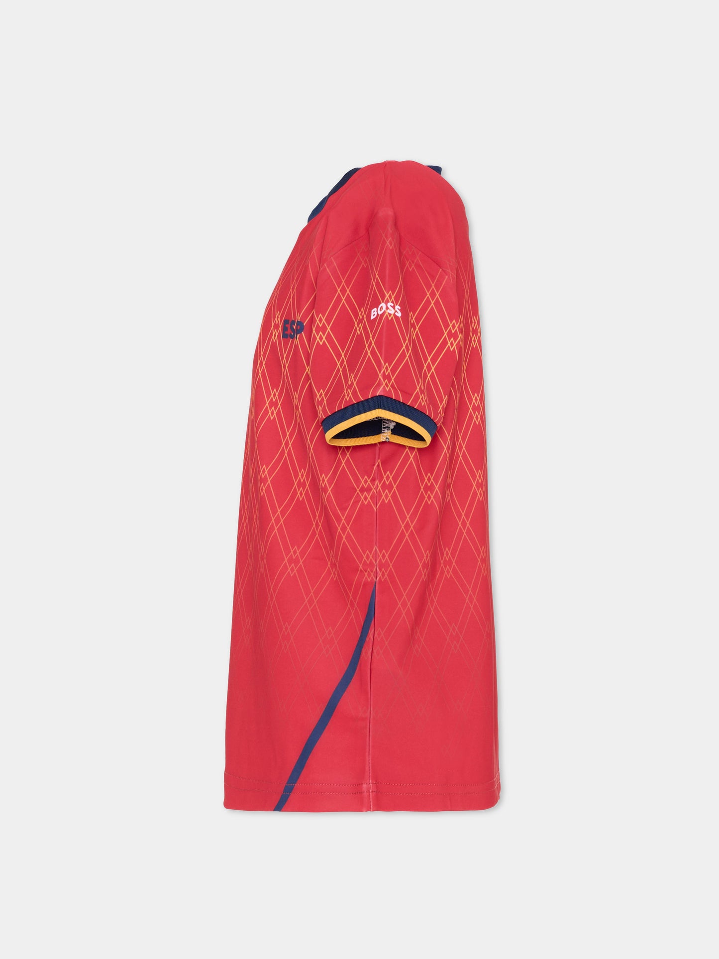 T-Shirt rossa per bambino nazionale Spagna,Boss,J53254 978