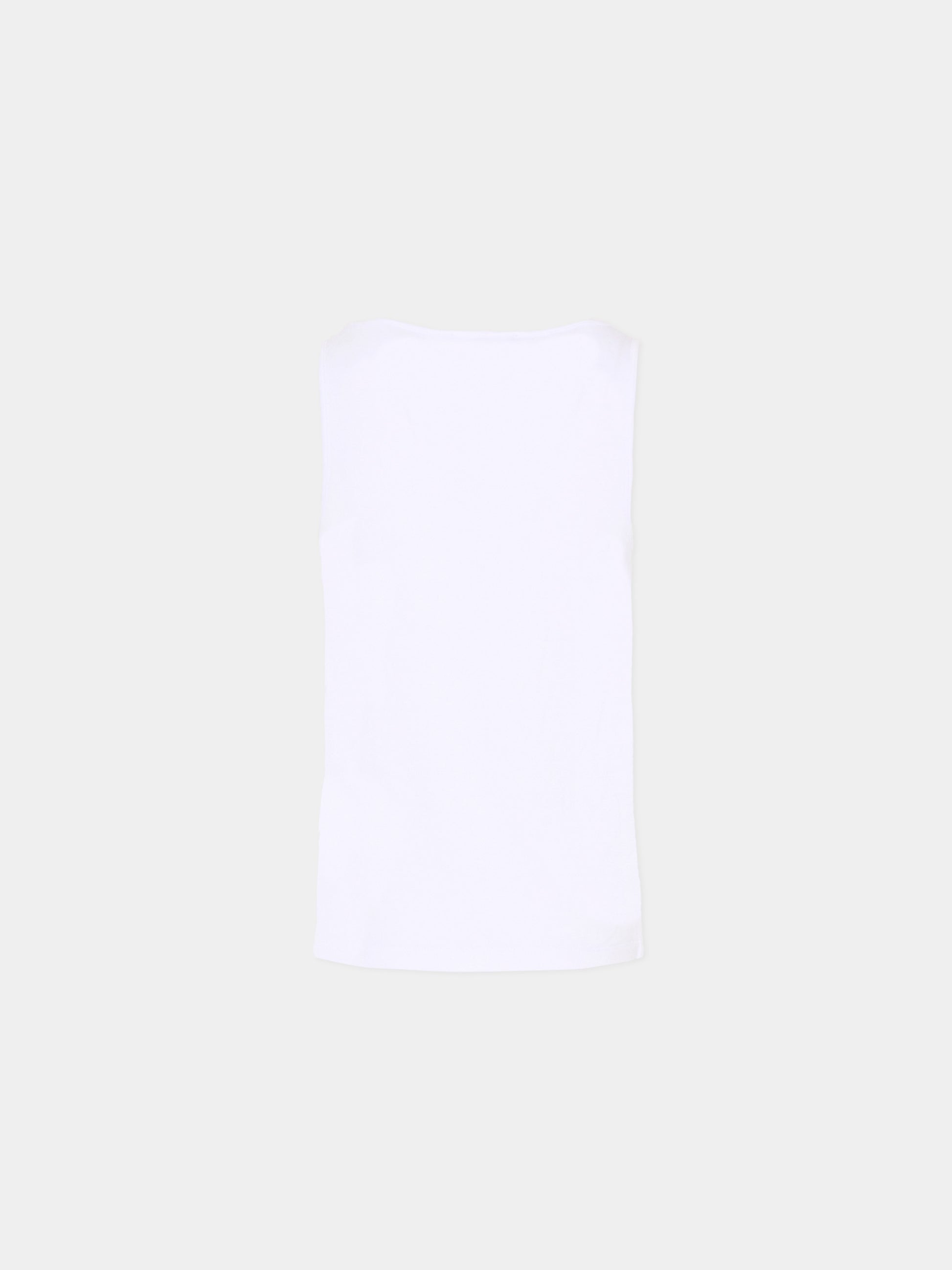 Top argento per bambina traforato con paillettes,Dkny,D62618 016