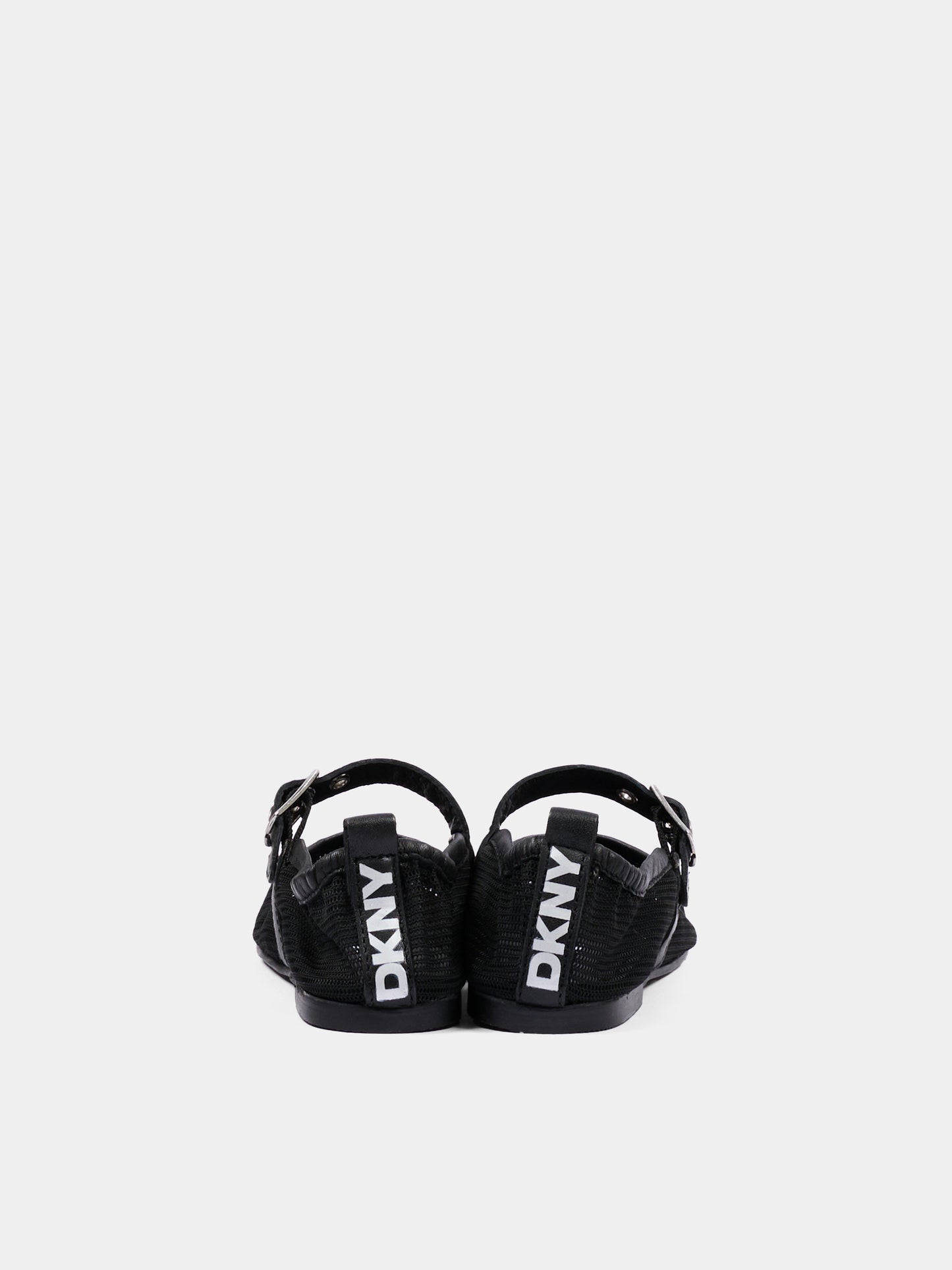Ballerine nere per bambina a rete,Dkny,D62636 09B