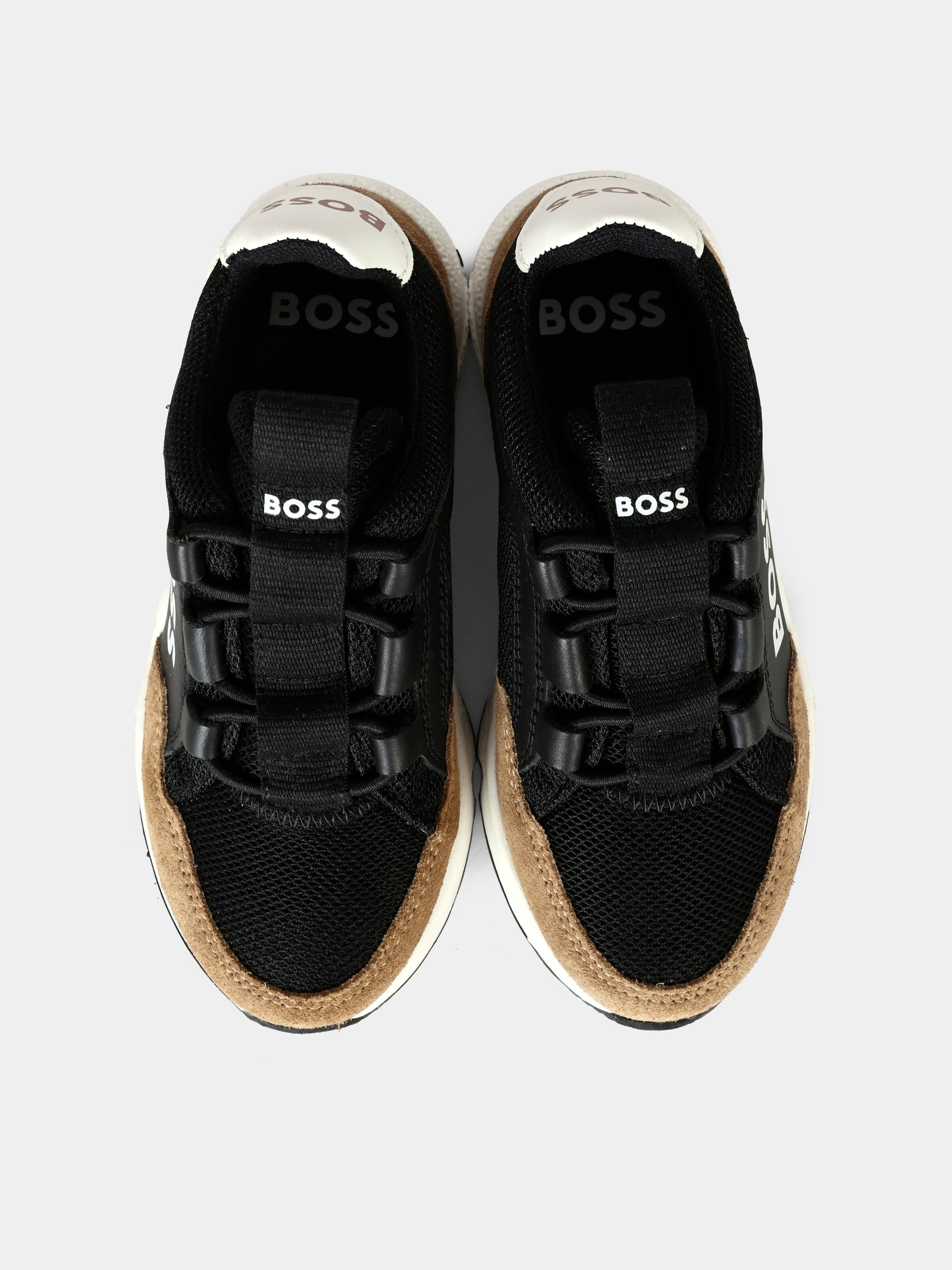 Sneakers multicolor per bambino con logo,Boss,J51314 269