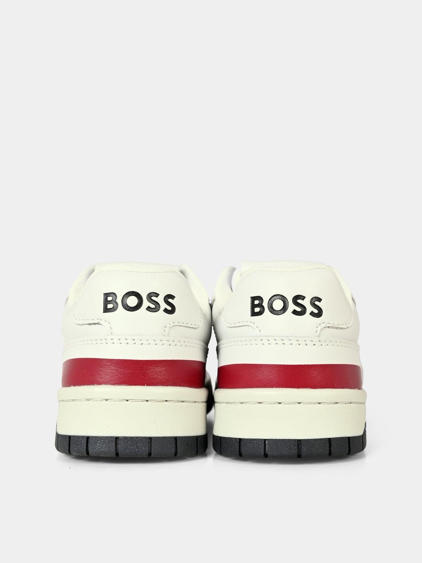 Sneakers avorio per bambino con logo,Boss,J51324 10P
