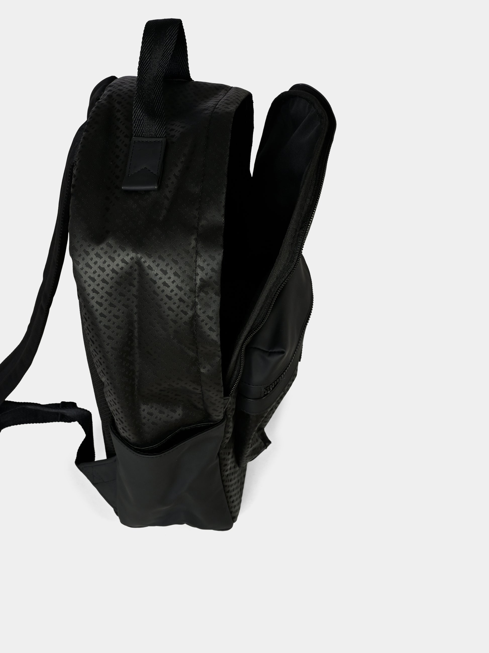 Zaino nero per bambino con logo,Boss,J51582 09B