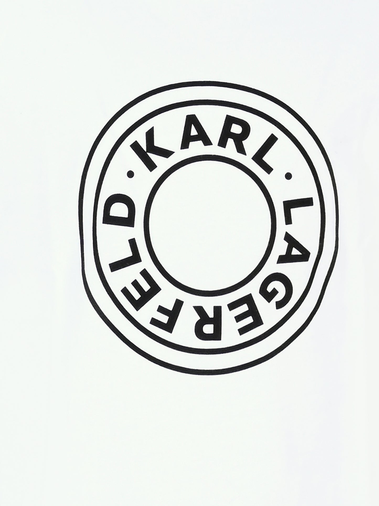 T-shirt bianca per bambini con logo,Karl Lagerfeld Kids,Z30235 10P