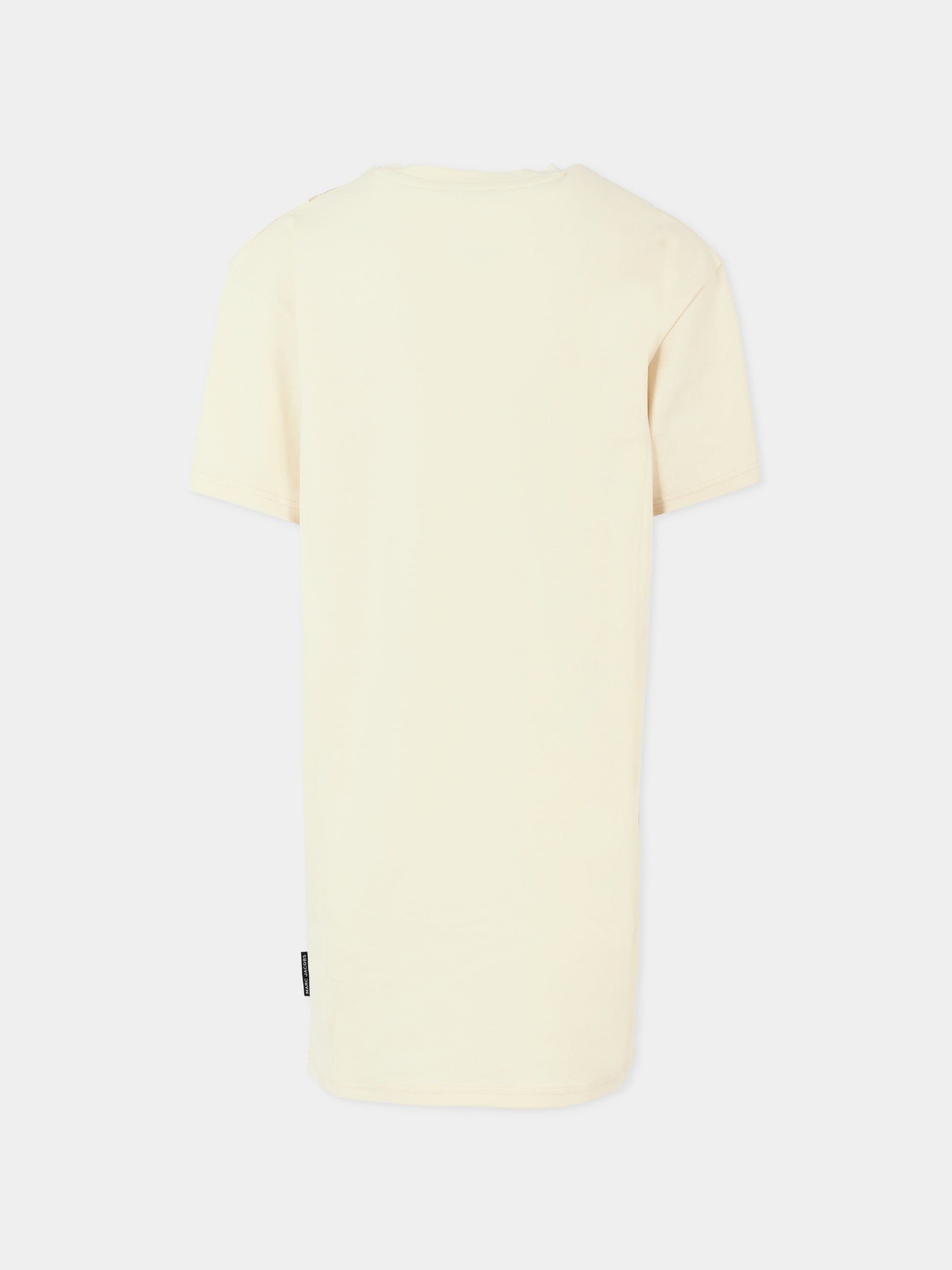 Vestito avorio per bambina con stampa borsa,Marc Jacobs,W60230 22A