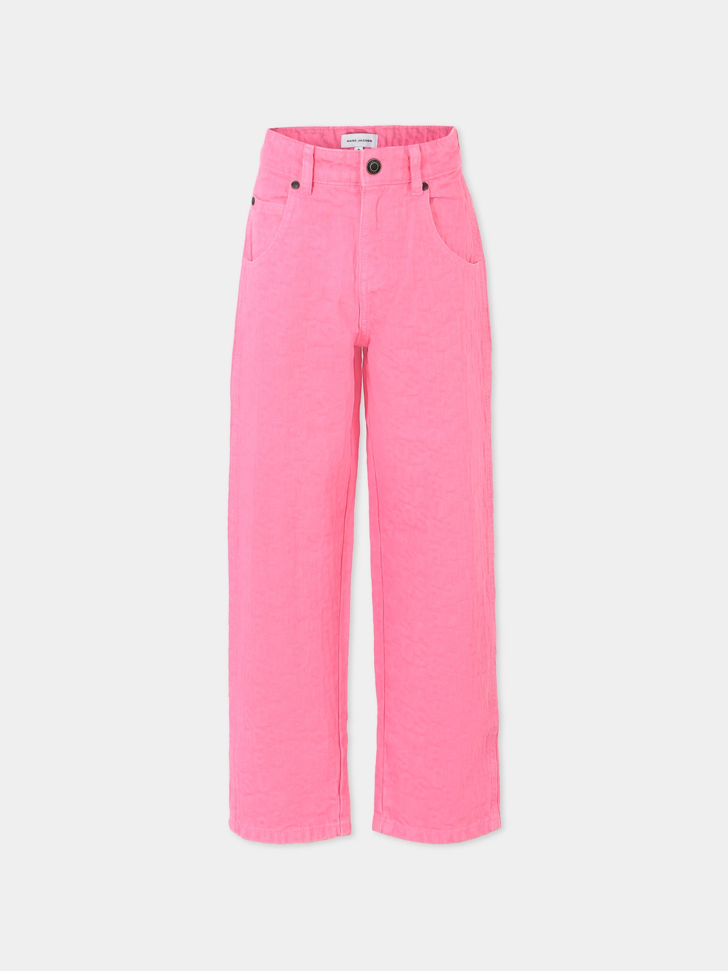 Pantaloni rosa per bambina con logo,Marc Jacobs,W60309 490
