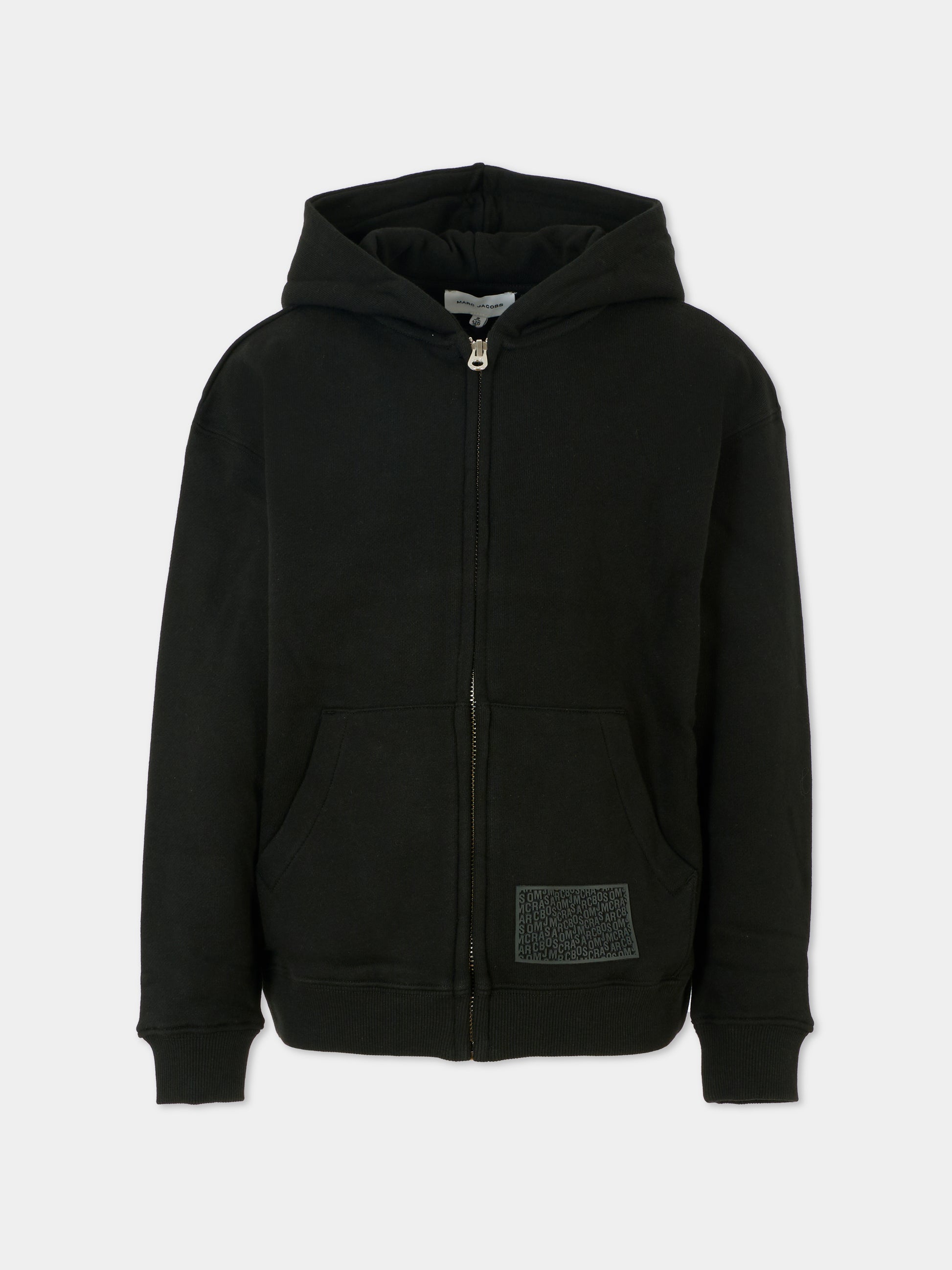 Felpa nera per bambini con logo,Marc Jacobs,W60321 09B