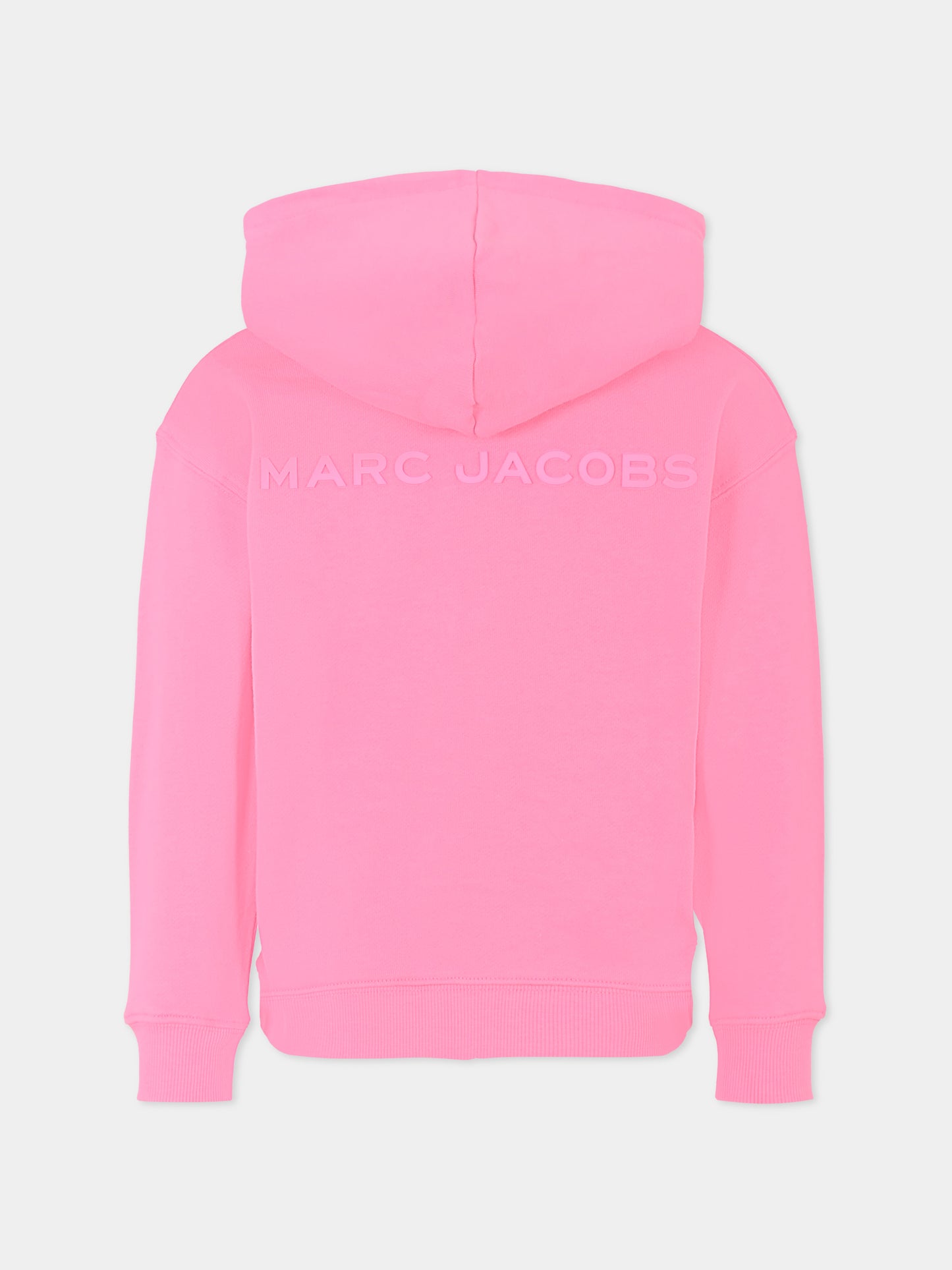Felpa rosa per bambina con logo,Marc Jacobs,W60321 490