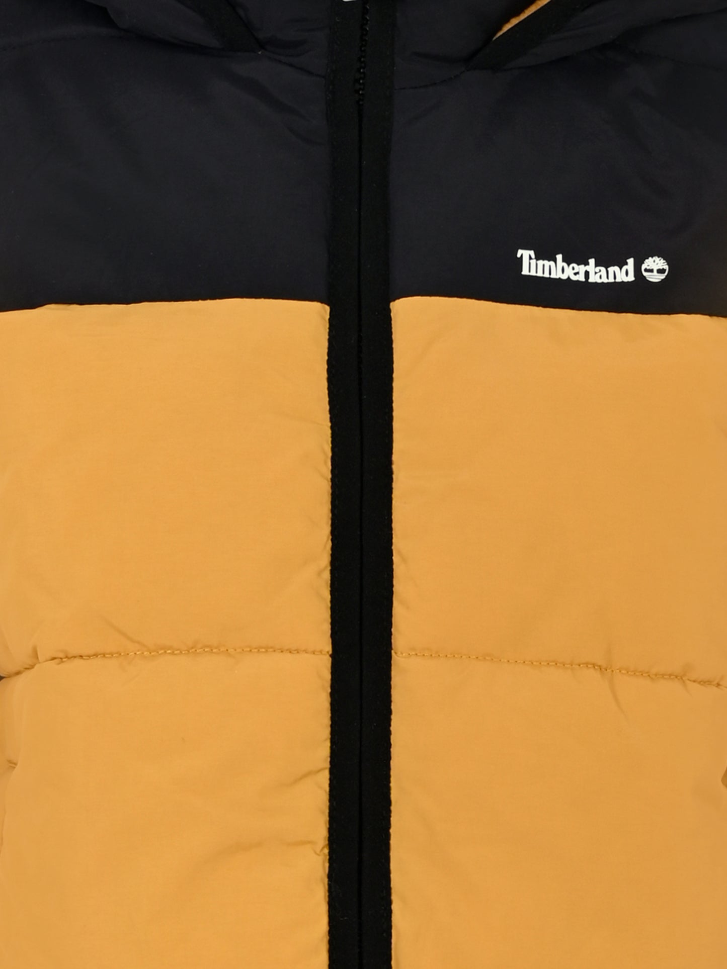 Piumino giallo per bambino con logo,Timberland,T60275 589