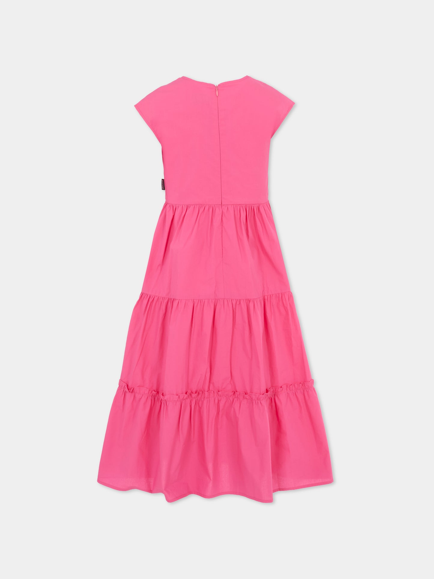 Vestito fucsia per bambina con Teddy Bear,Moschino Kids,HAV0EF LLA12 50533