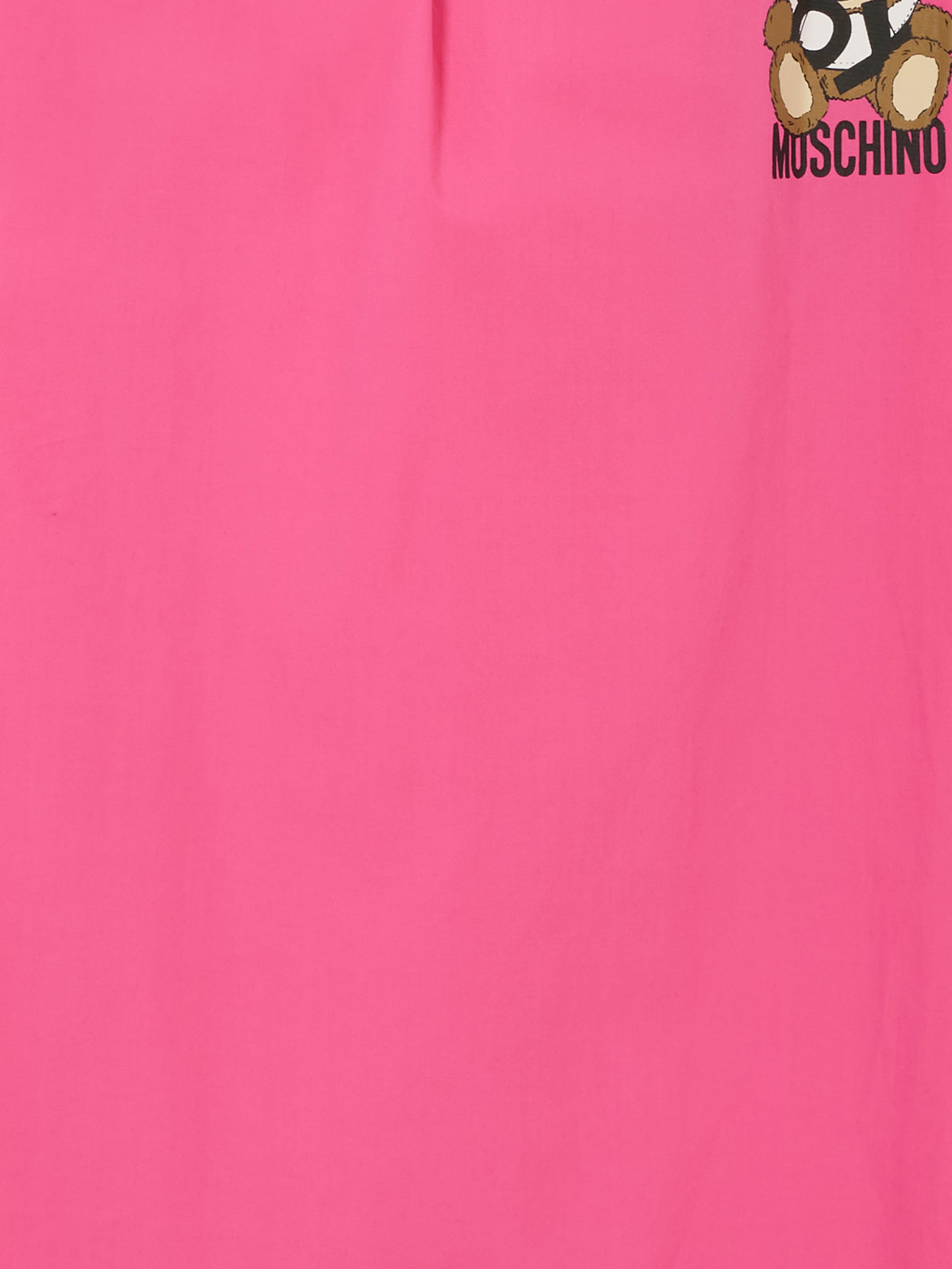 Vestito fucsia per bambina con Teddy Bear,Moschino Kids,HDV0G1 LLA12 50533