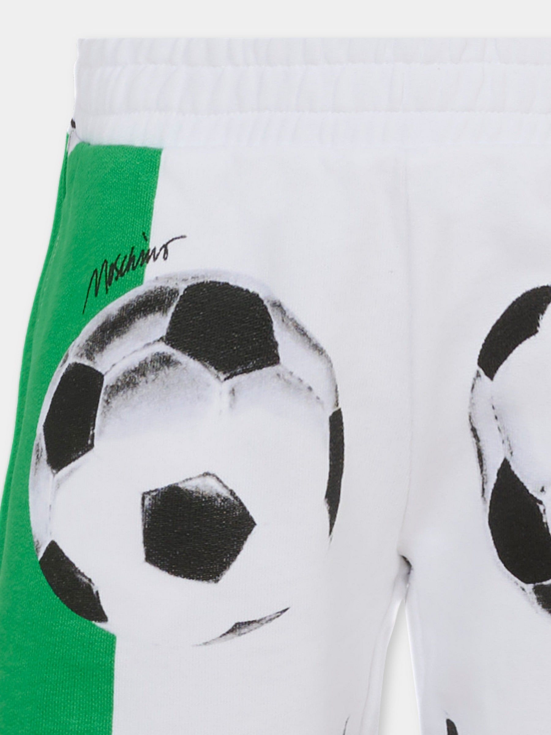 Shorts multicolor per bambino con pallone,Moschino Kids,HUQ02D LCA74 83311