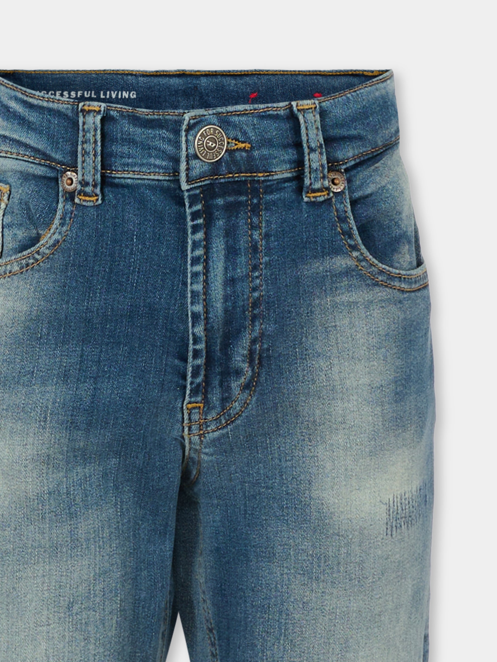 Jeans denim per bambino con logo,Diesel,J00981 KXBNR K01