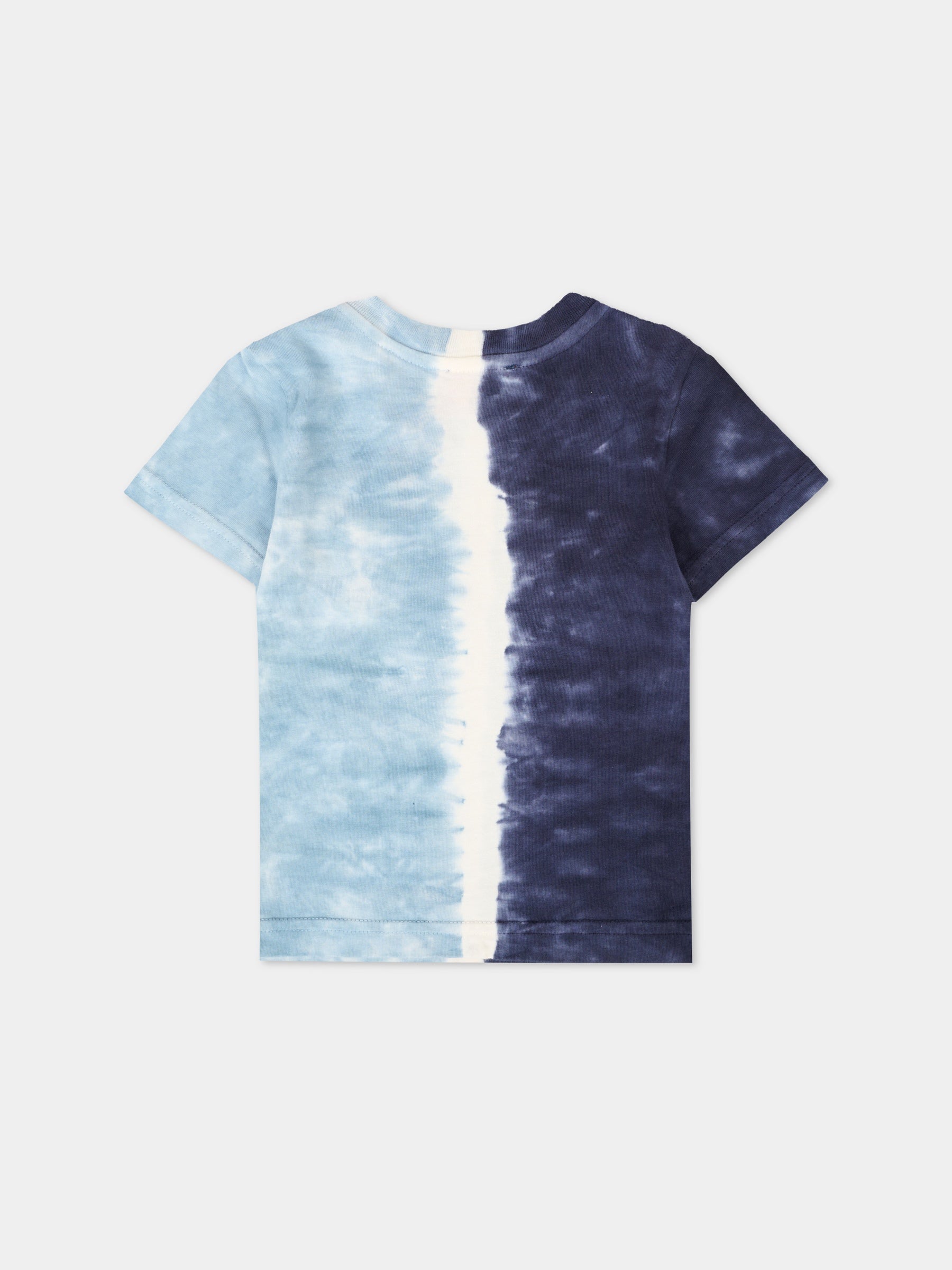 T-shirt multicolor per neonato con logo bianco,Diesel,K00617 KYAZE K80AA