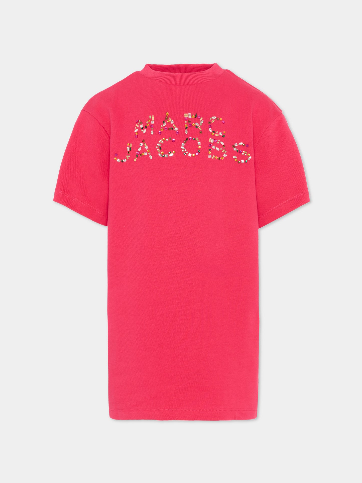 Vestito fucsia per bambina con logo,Marc Jacobs,W60718 437